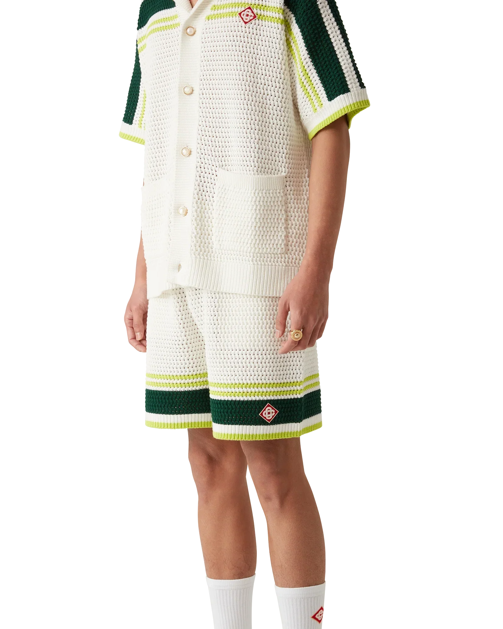 Tennis Crochet Shorts | Casablanca Paris | Image 4