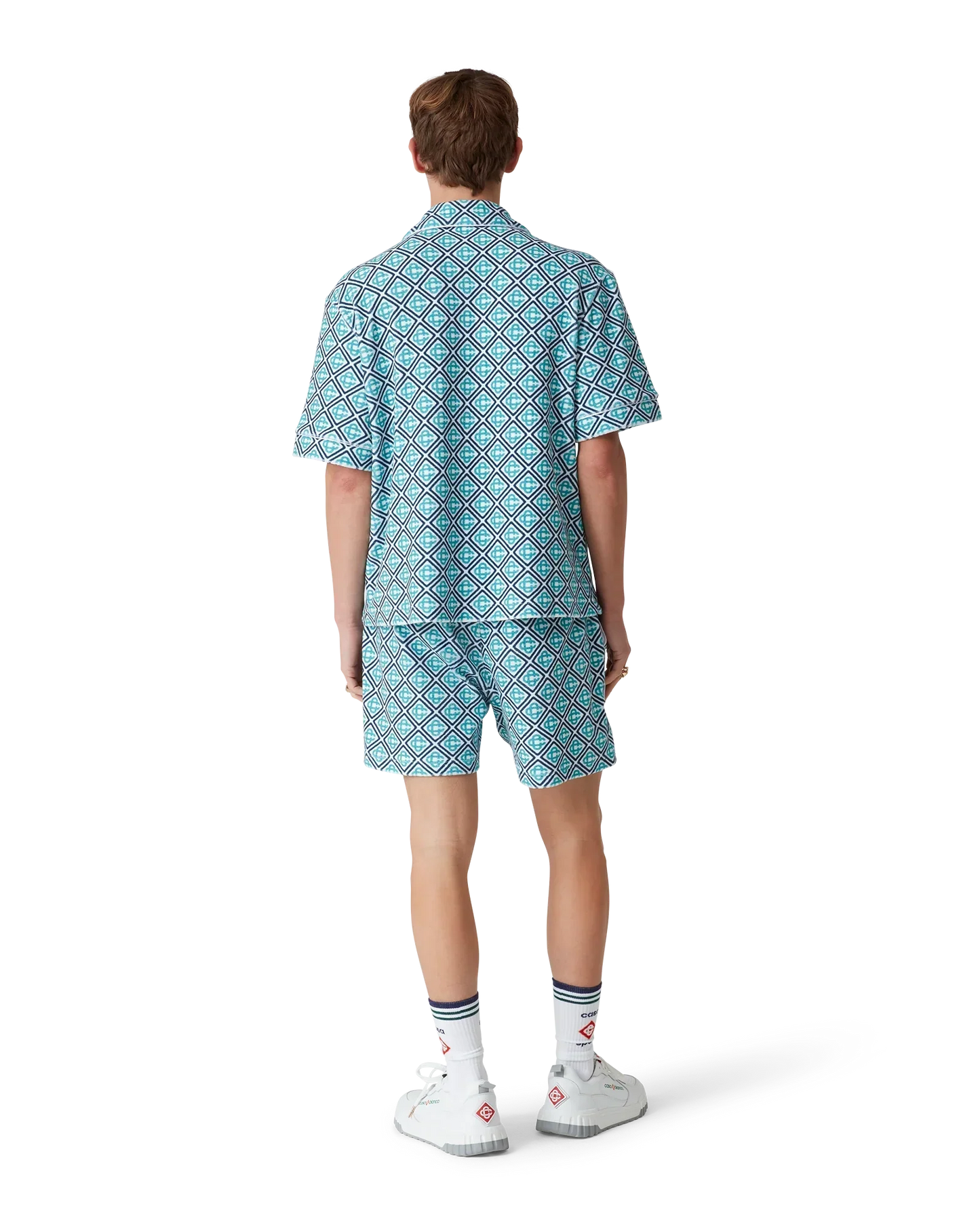 Monogram Short Sleeve Towelling Shirt | Casablanca Paris | Image 3