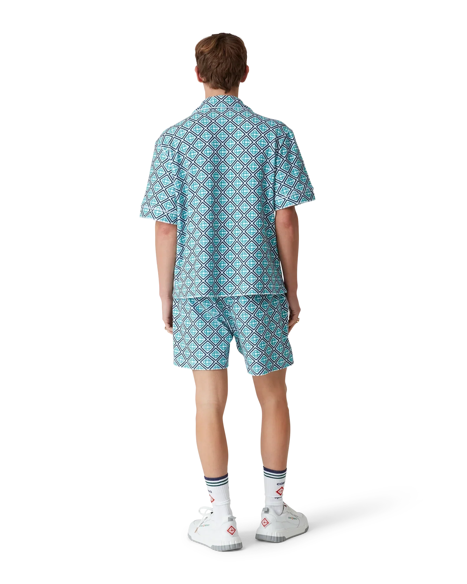 Monogram Short Sleeve Towelling Shirt | Casablanca Paris | Image 3