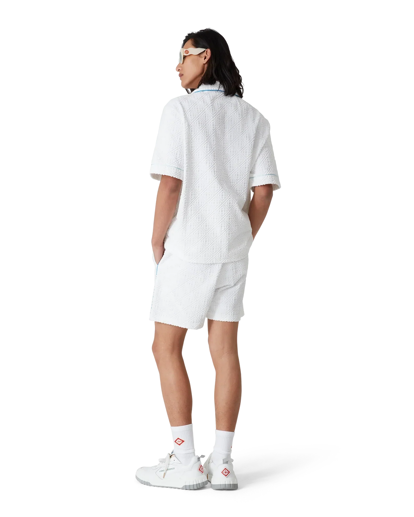Tennis Stripe Short Sleeve Towelling Shirt | Casablanca Paris | Image 3
