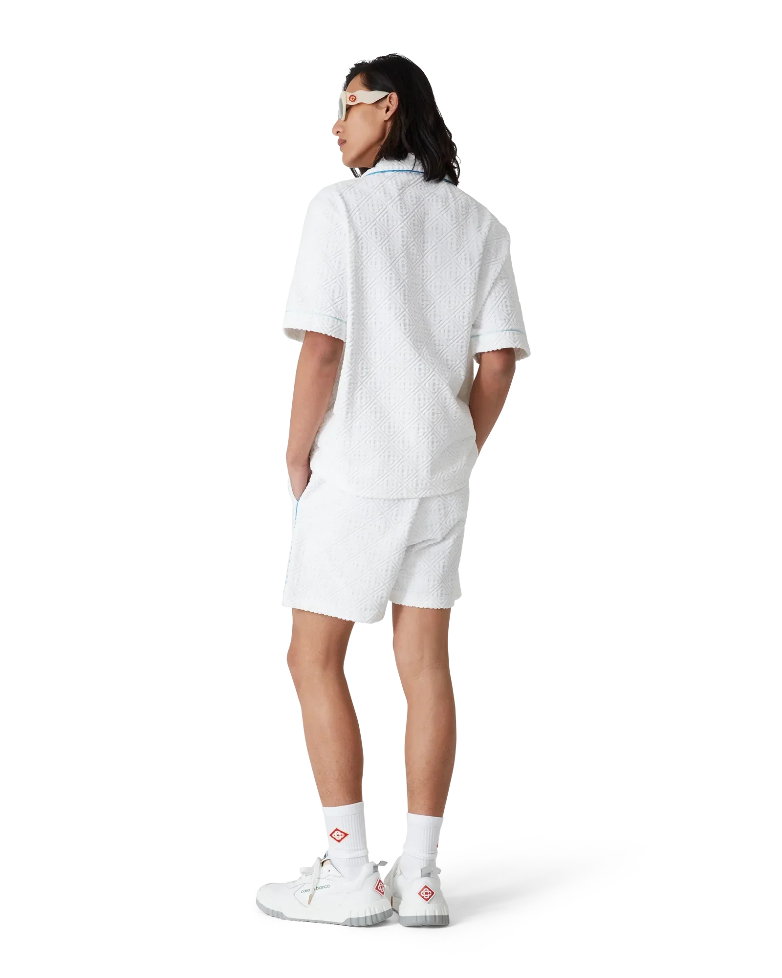 Tennis Stripe Short Sleeve Towelling Shirt | Casablanca Paris | Image 3