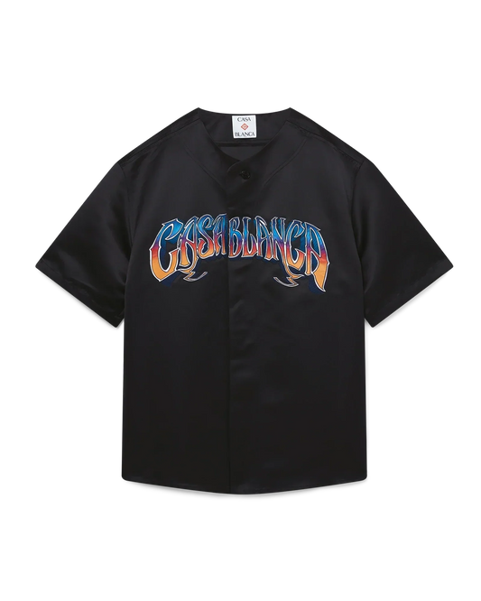 Gothic Baseball Short Sleeve Shirt | Casablanca Paris | Image 1