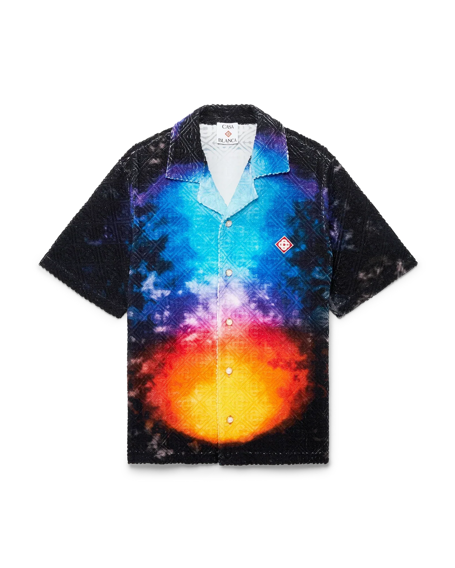 Gradient Short Sleeve Towelling Shirt | Casablanca Paris | Image 1