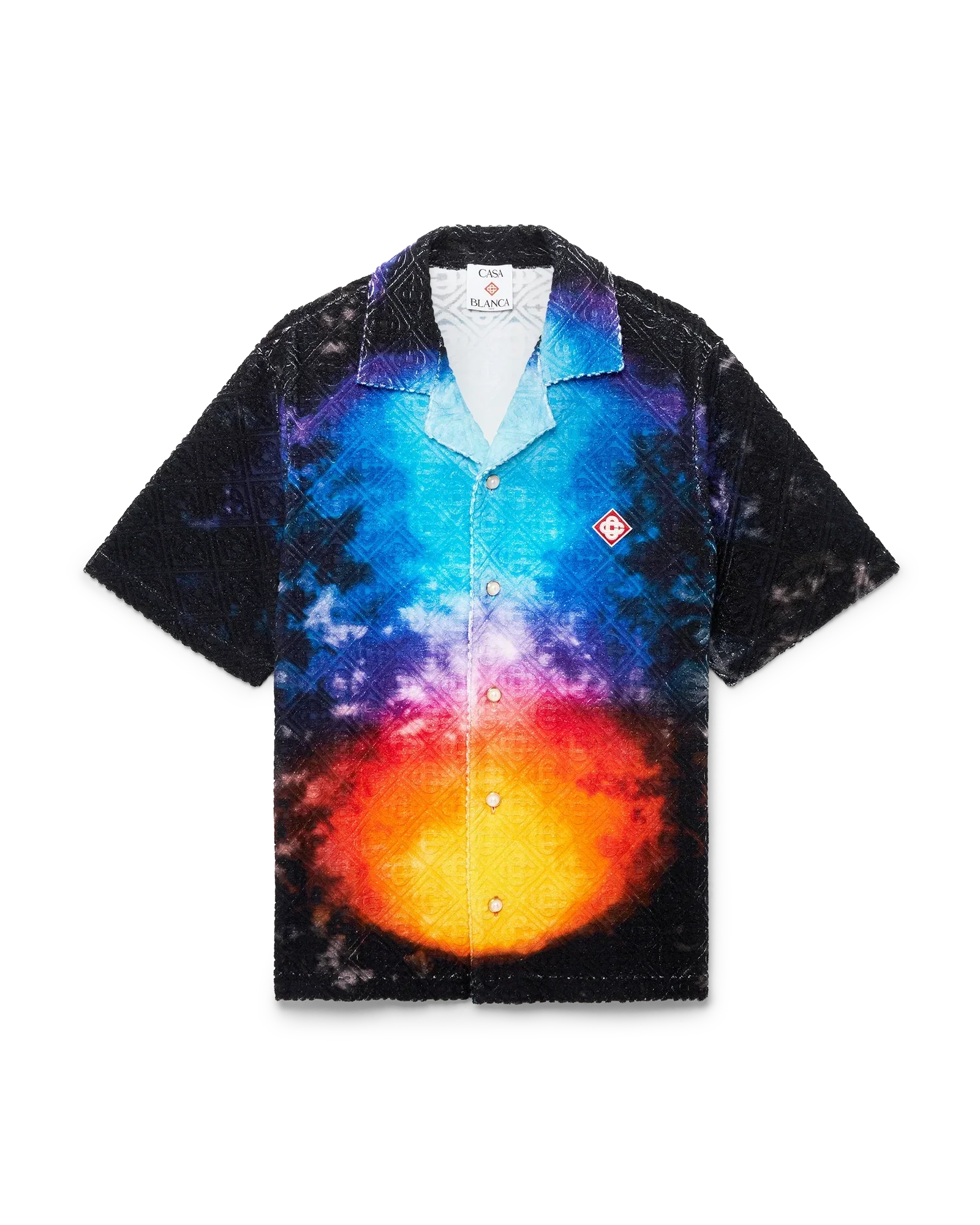 Gradient Short Sleeve Towelling Shirt | Casablanca Paris | Image 1