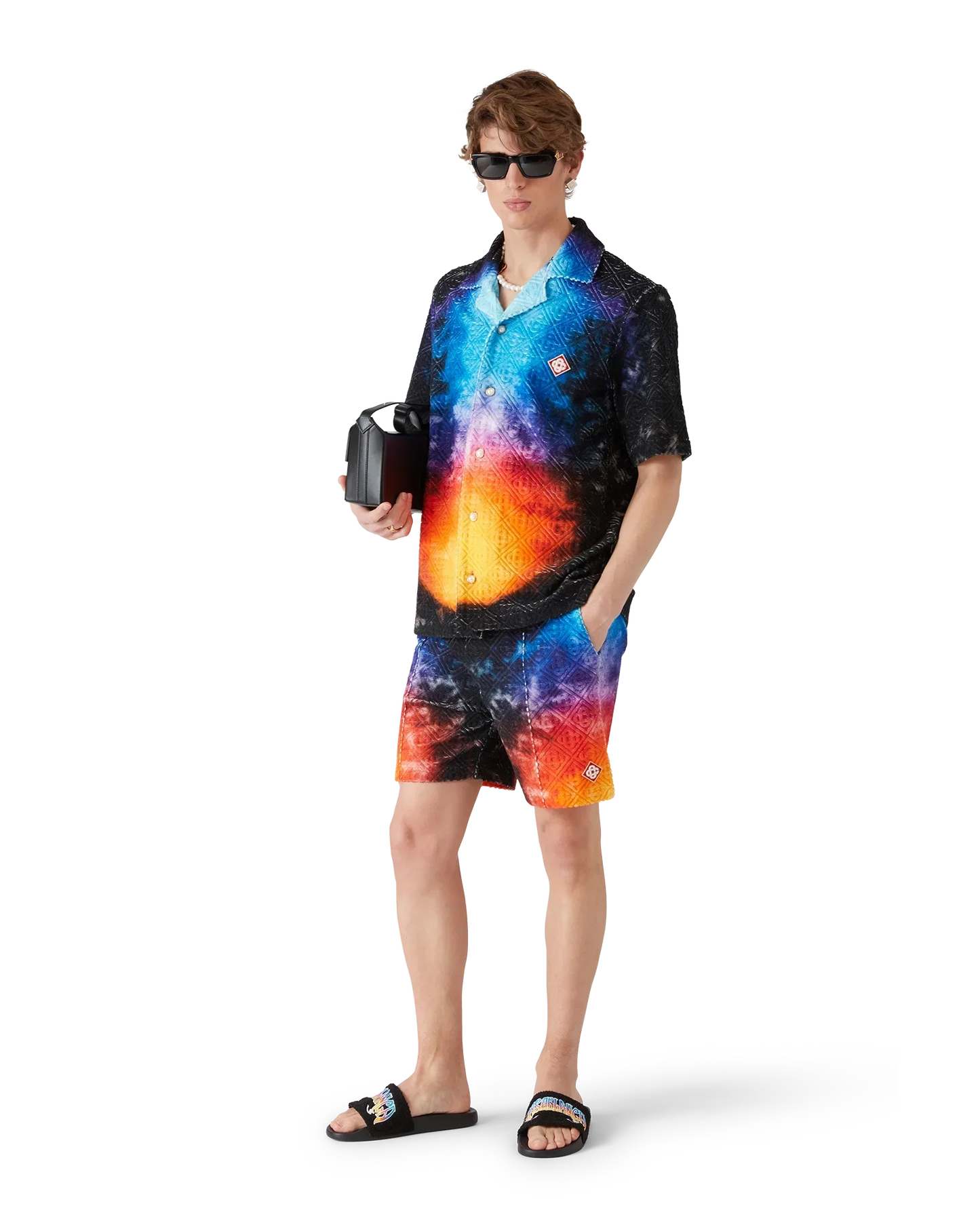 Gradient Short Sleeve Towelling Shirt | Casablanca Paris | Image 2