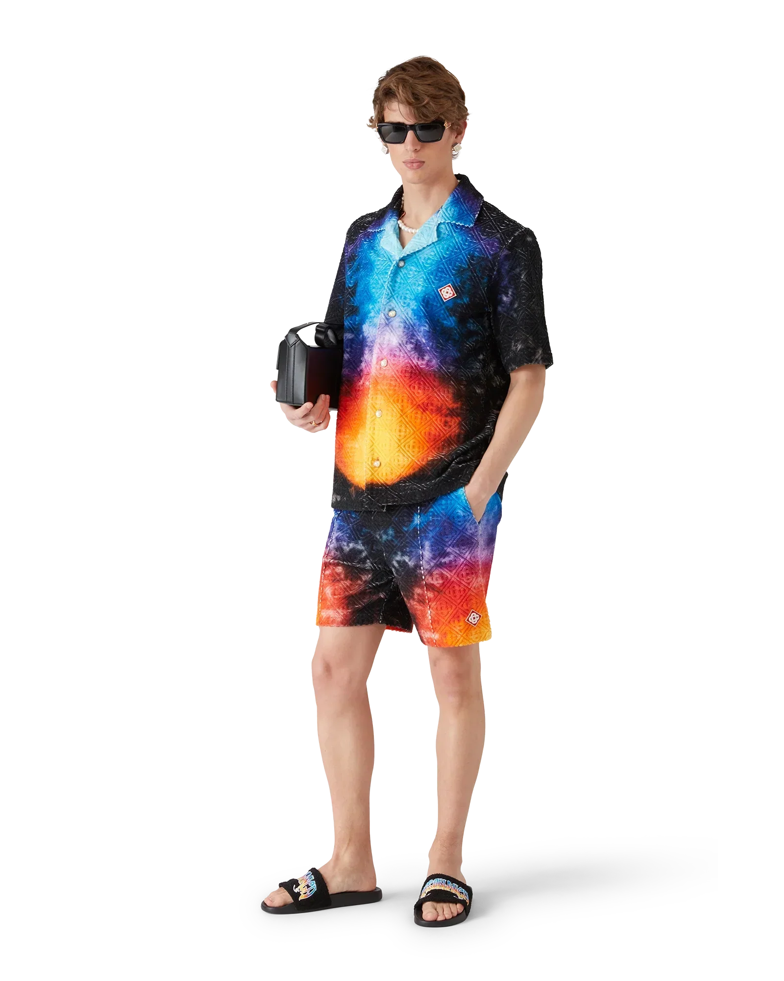 Gradient Short Sleeve Towelling Shirt | Casablanca Paris | Image 2