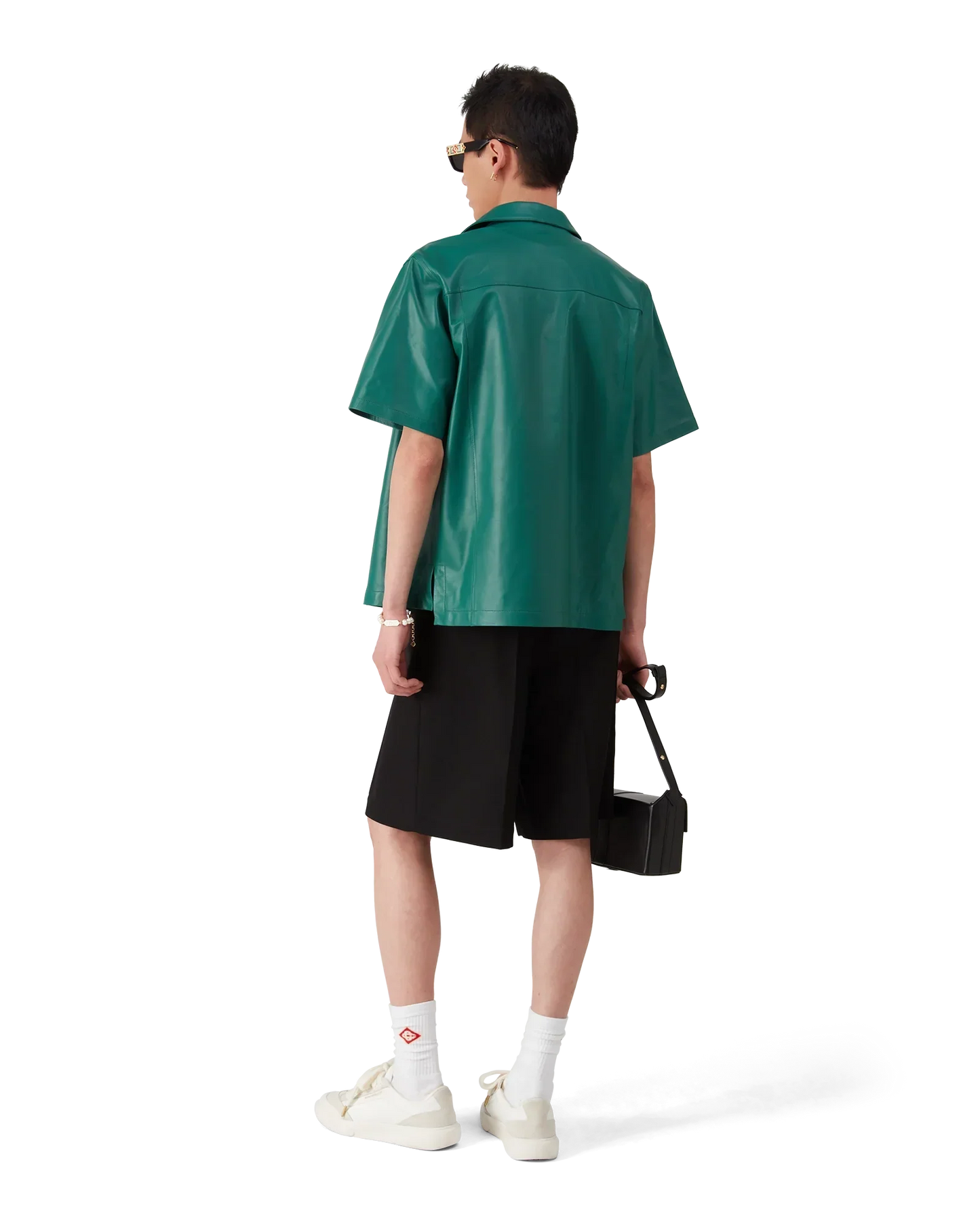Leather Short Sleeve Shirt | Casablanca Paris | Image 5