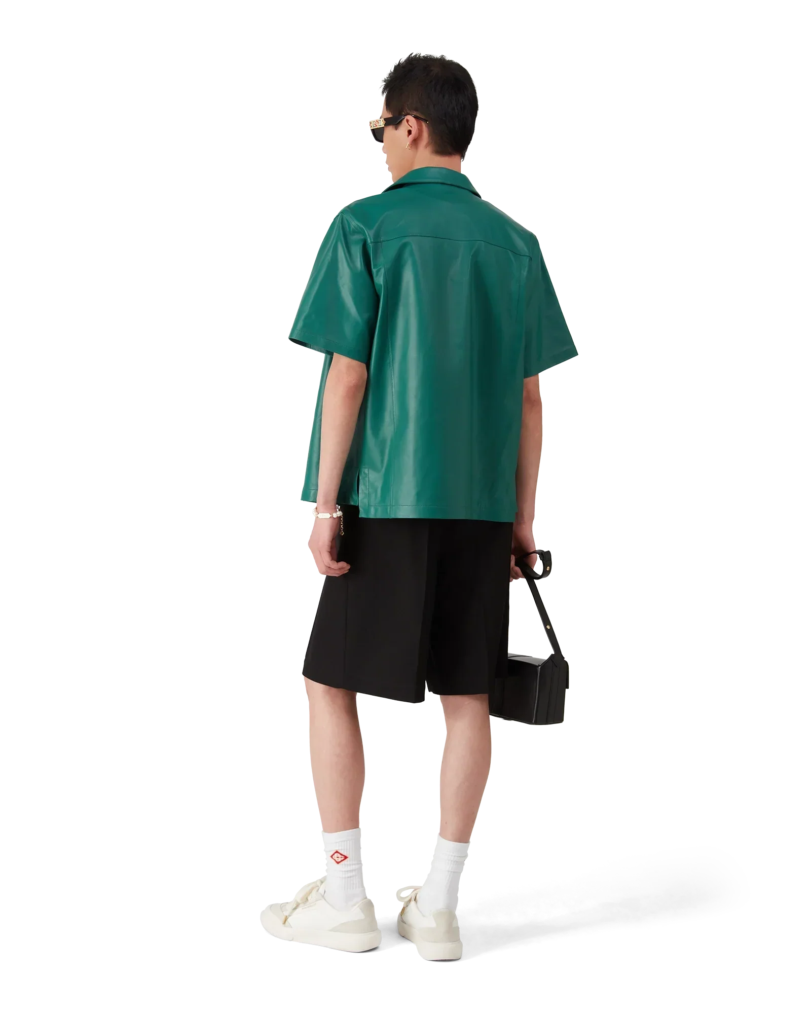 Leather Short Sleeve Shirt | Casablanca Paris | Image 5