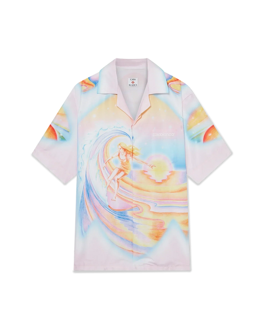 Psychedelic Nirvana Short Sleeve Swim Shirt | Casablanca Paris | Image 1