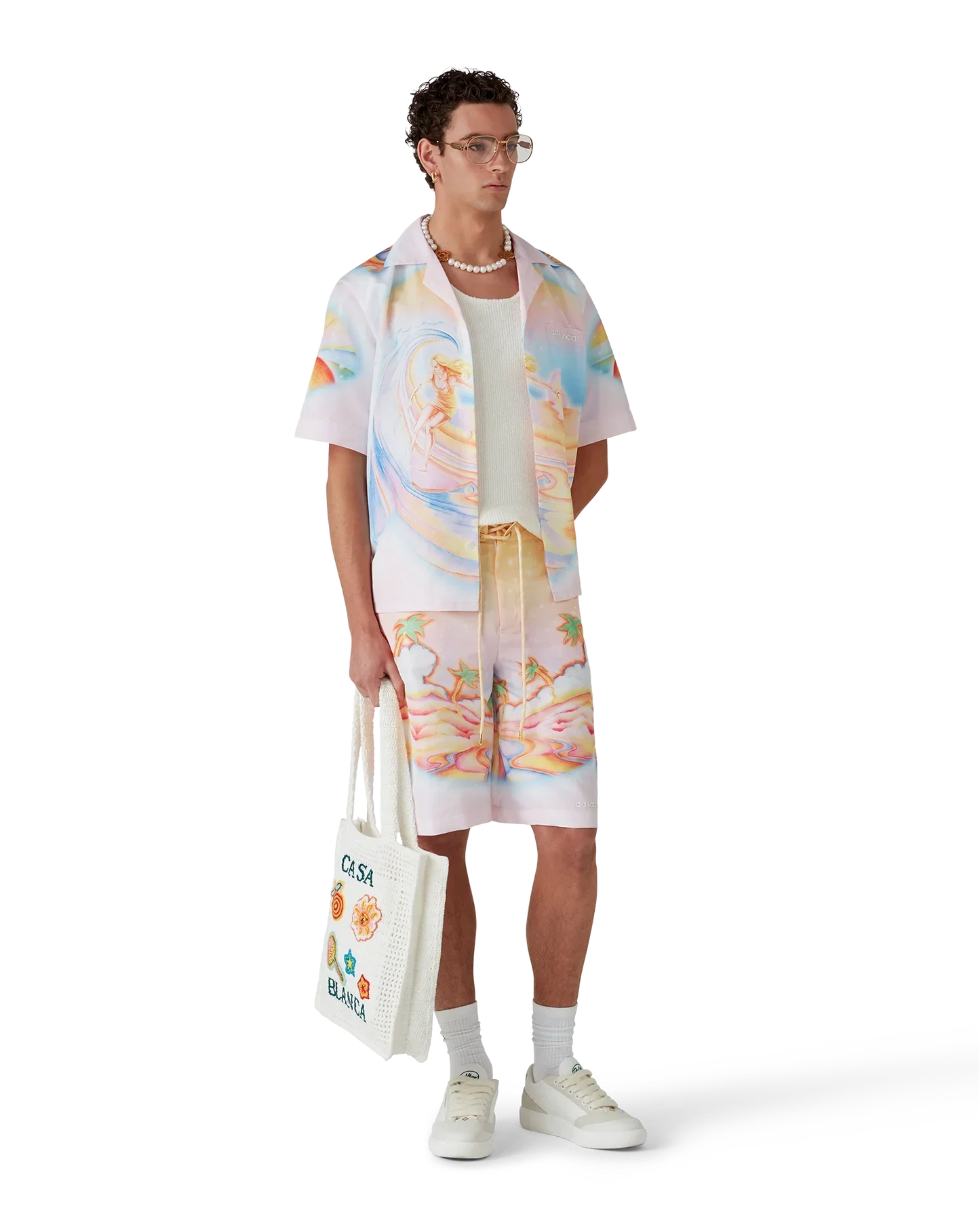 Psychedelic Nirvana Short Sleeve Swim Shirt | Casablanca Paris | Image 2