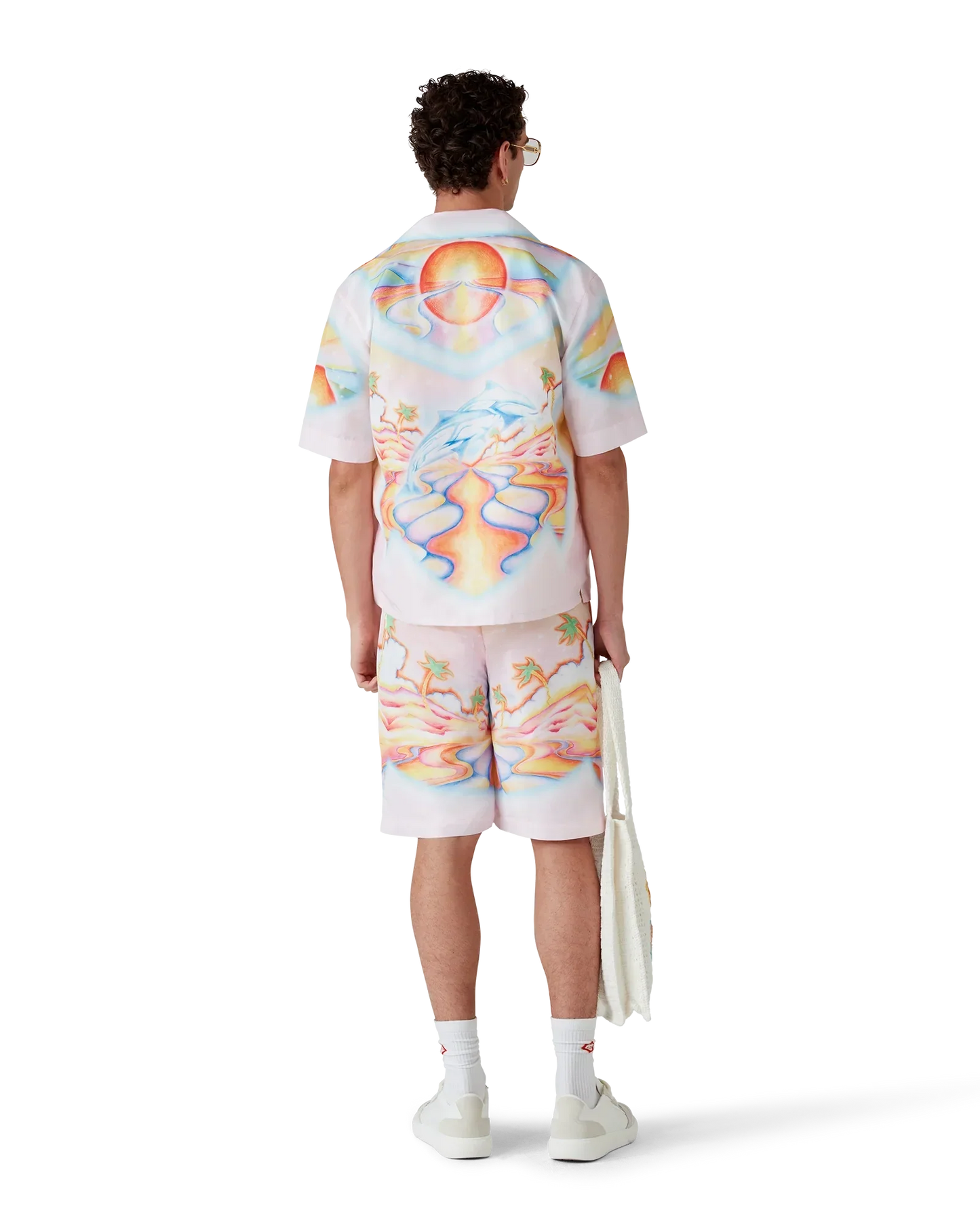 Psychedelic Nirvana Short Sleeve Swim Shirt | Casablanca Paris | Image 3