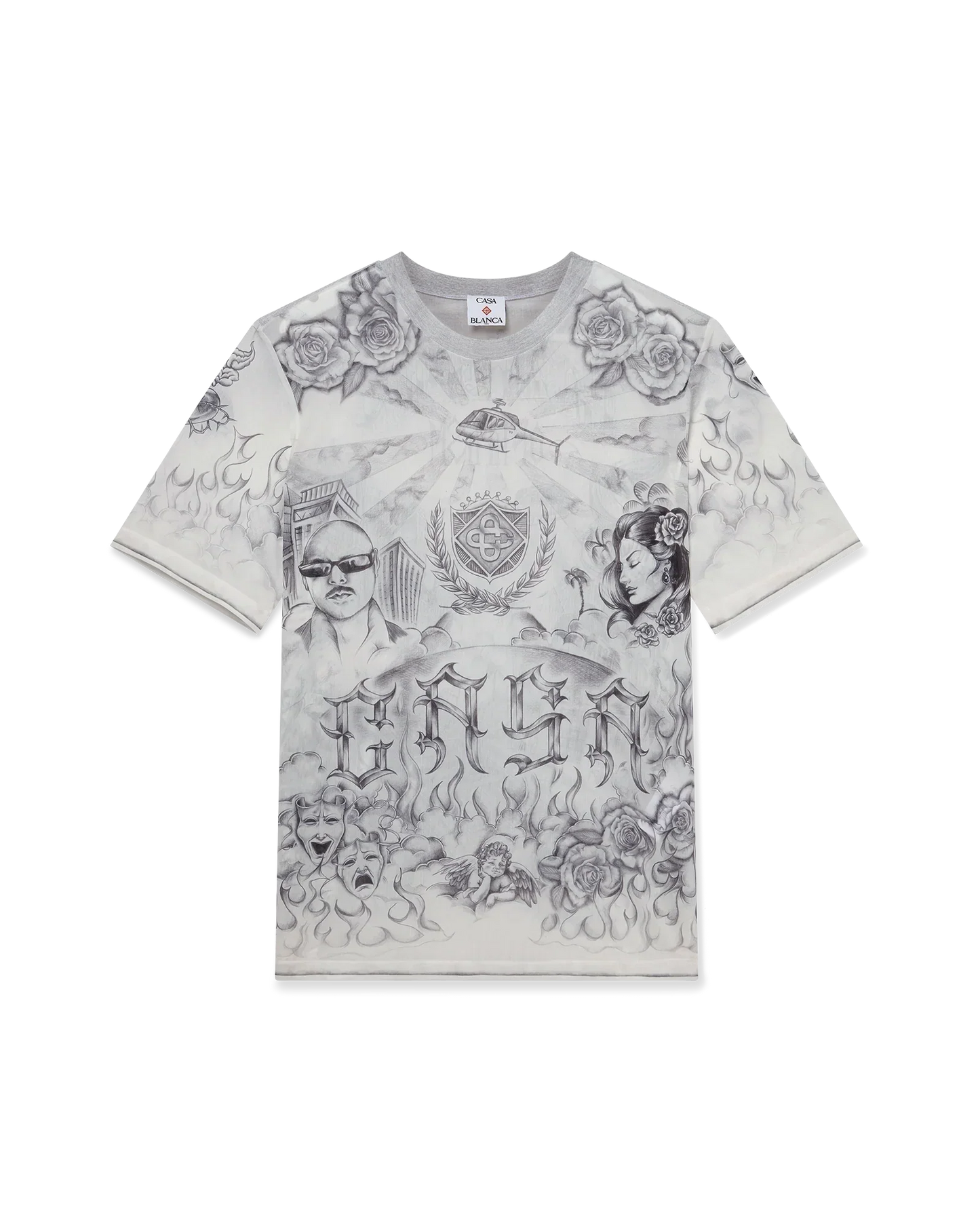 Tattoo Mesh Top | Casablanca Paris | Image 1