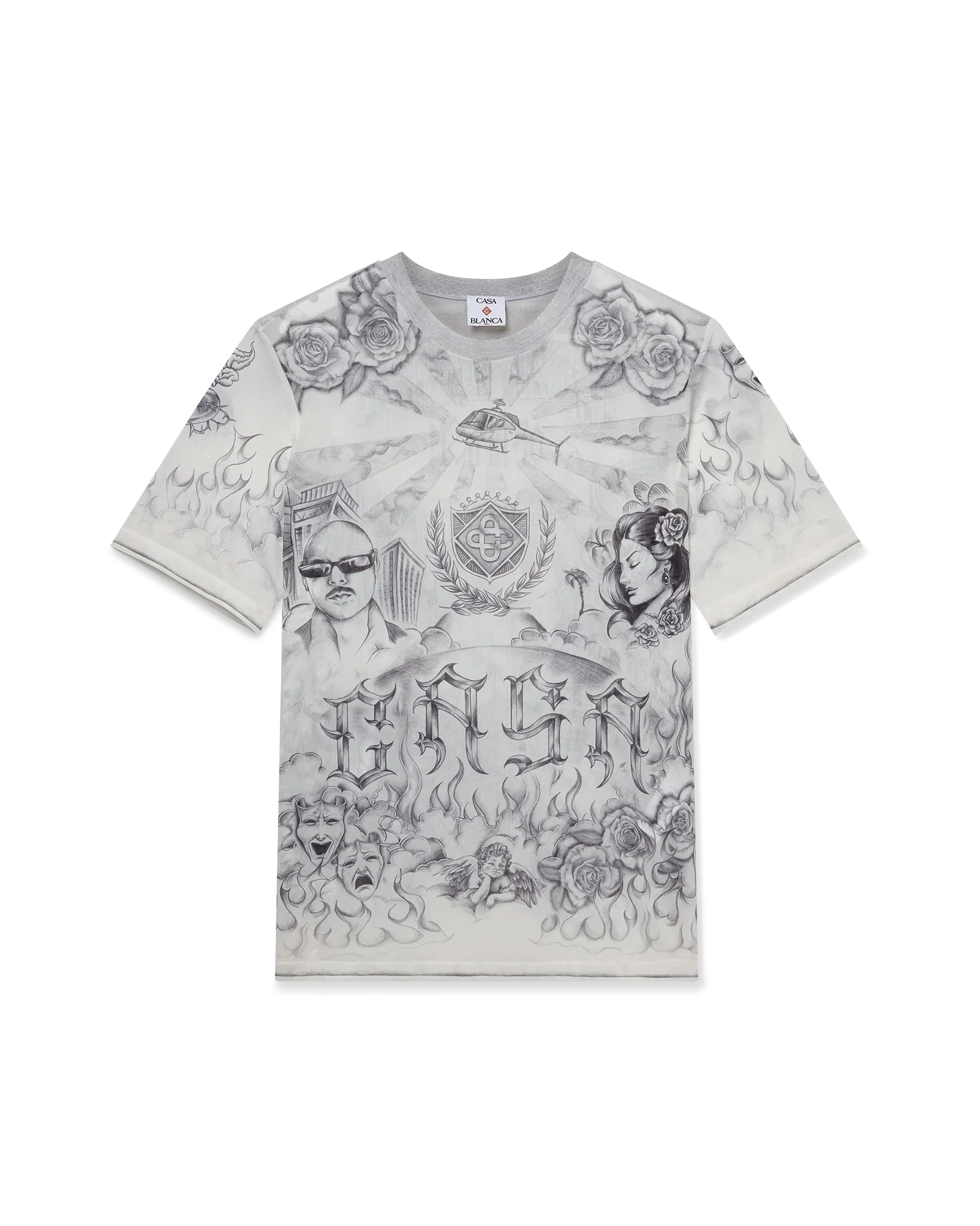 Tattoo Mesh Top | Casablanca Paris | Image 1