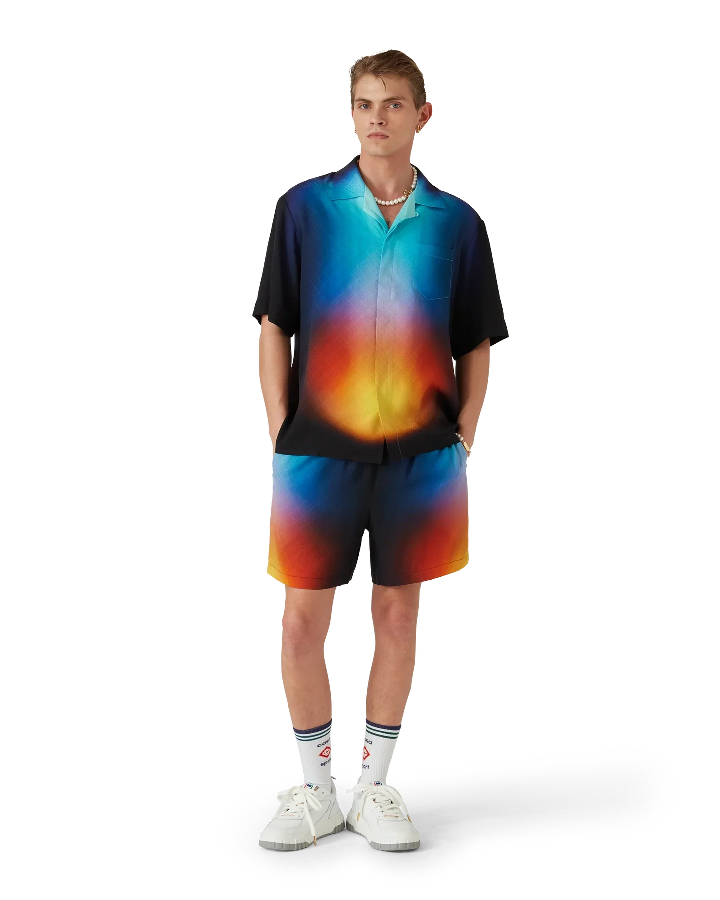 Gradient Silk Shorts | Casablanca Paris | Image 2