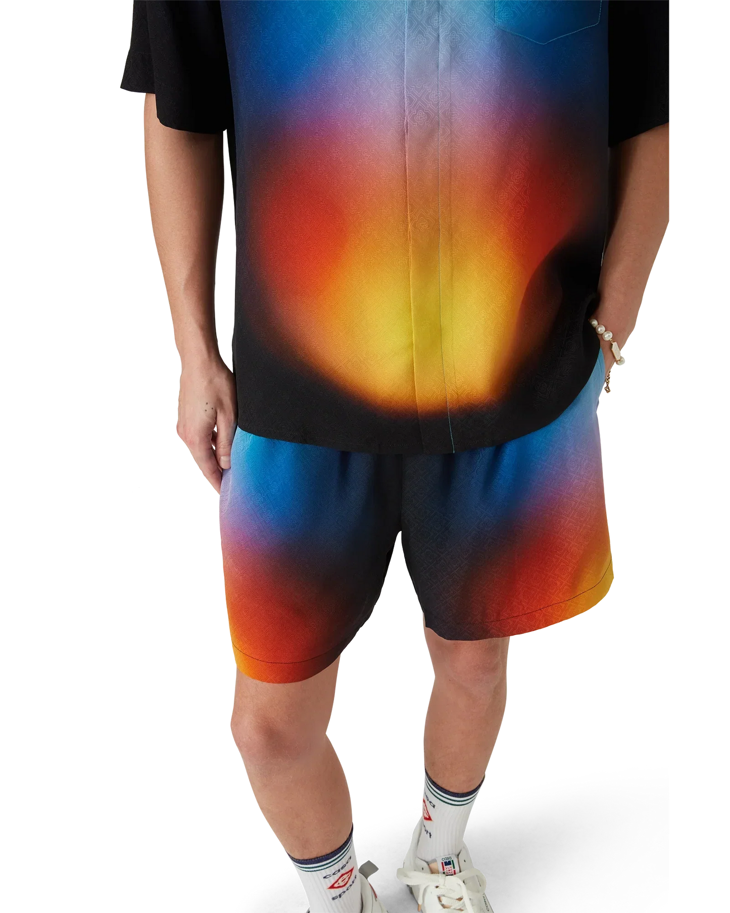 Gradient Silk Shorts | Casablanca Paris | Image 4