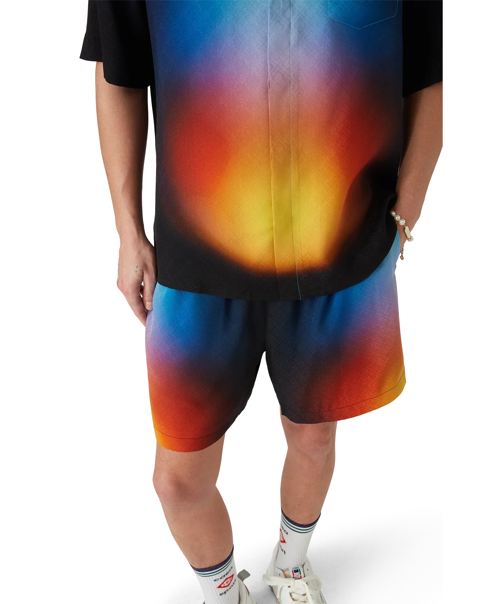 Gradient Silk Shorts | Casablanca Paris | Image 4