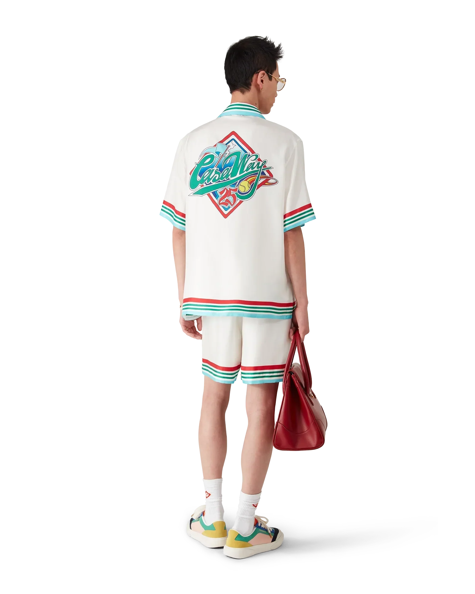 Casa Way World Series Silk Shorts | Casablanca Paris | Image 5