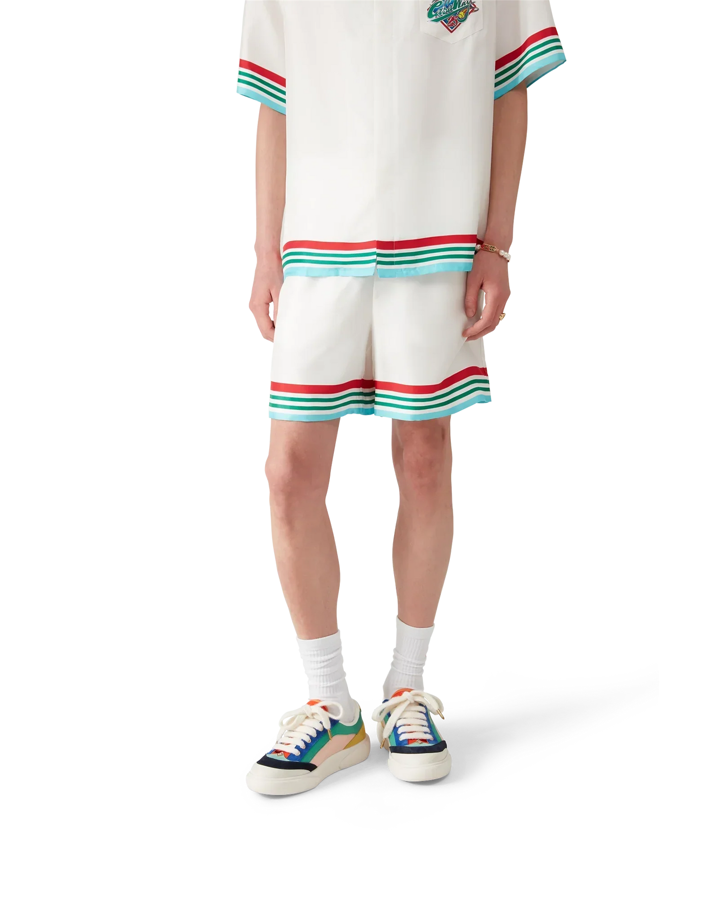 Casa Way World Series Silk Shorts | Casablanca Paris | Image 3