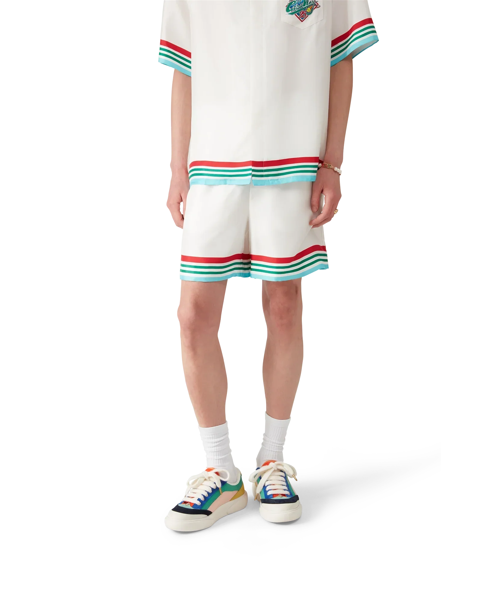 Casa Way World Series Silk Shorts | Casablanca Paris | Image 3