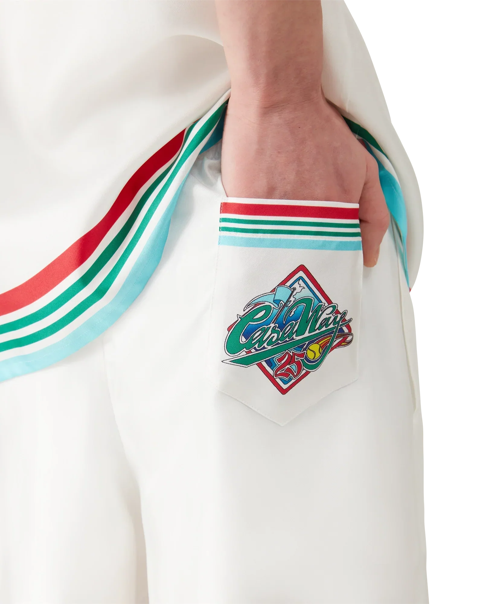 Casa Way World Series Silk Shorts | Casablanca Paris | Image 4