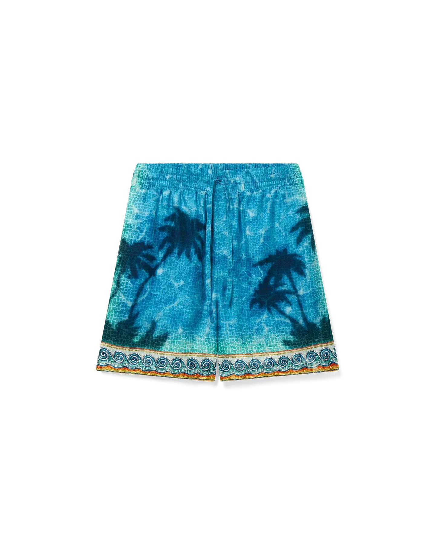 Poolside Emblem Silk Shorts | Casablanca Paris | Image 1