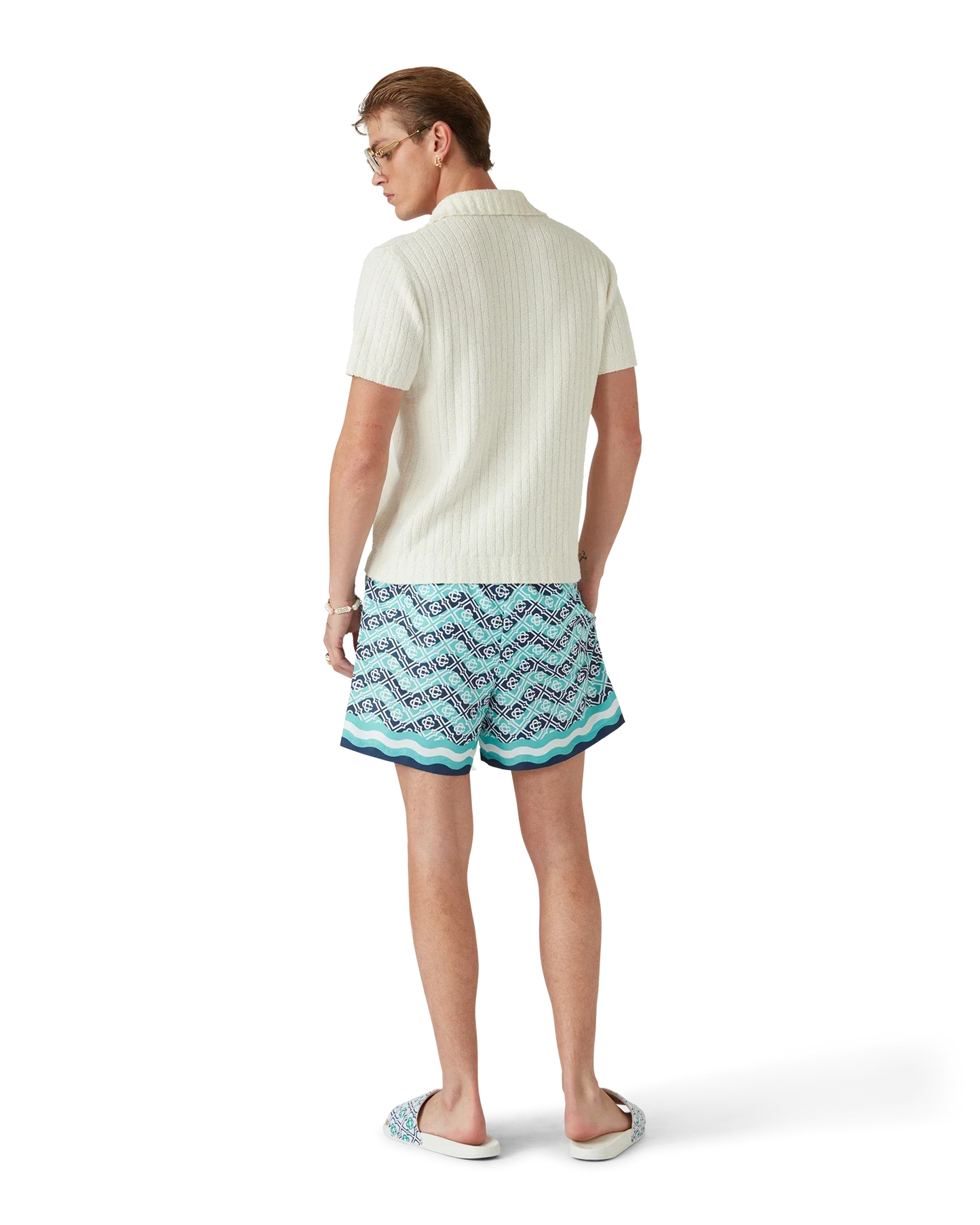 Monogram Wave Swim Shorts | Casablanca Paris | Image 5