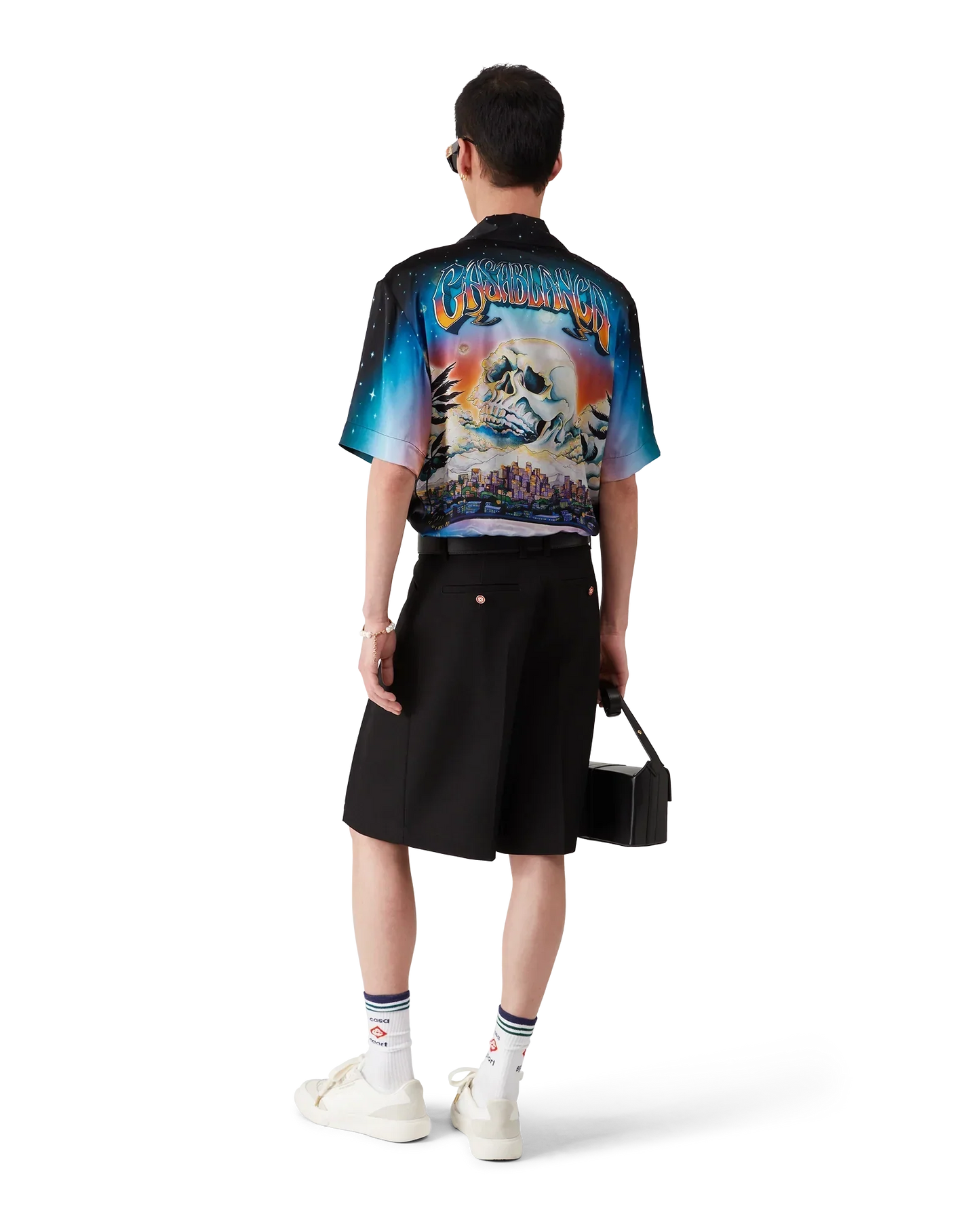 Wool Pleated Tailored Shorts | Casablanca Paris | Image 5