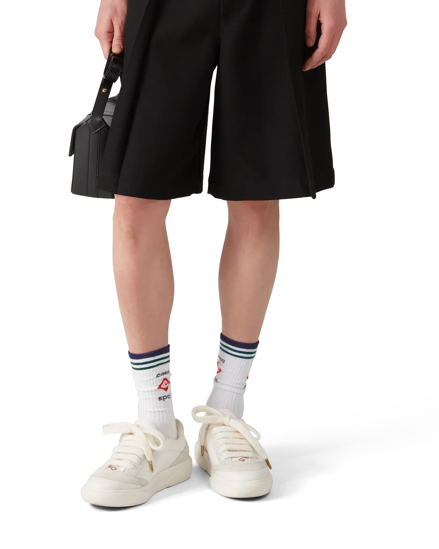 Wool Pleated Tailored Shorts | Casablanca Paris | Image 3