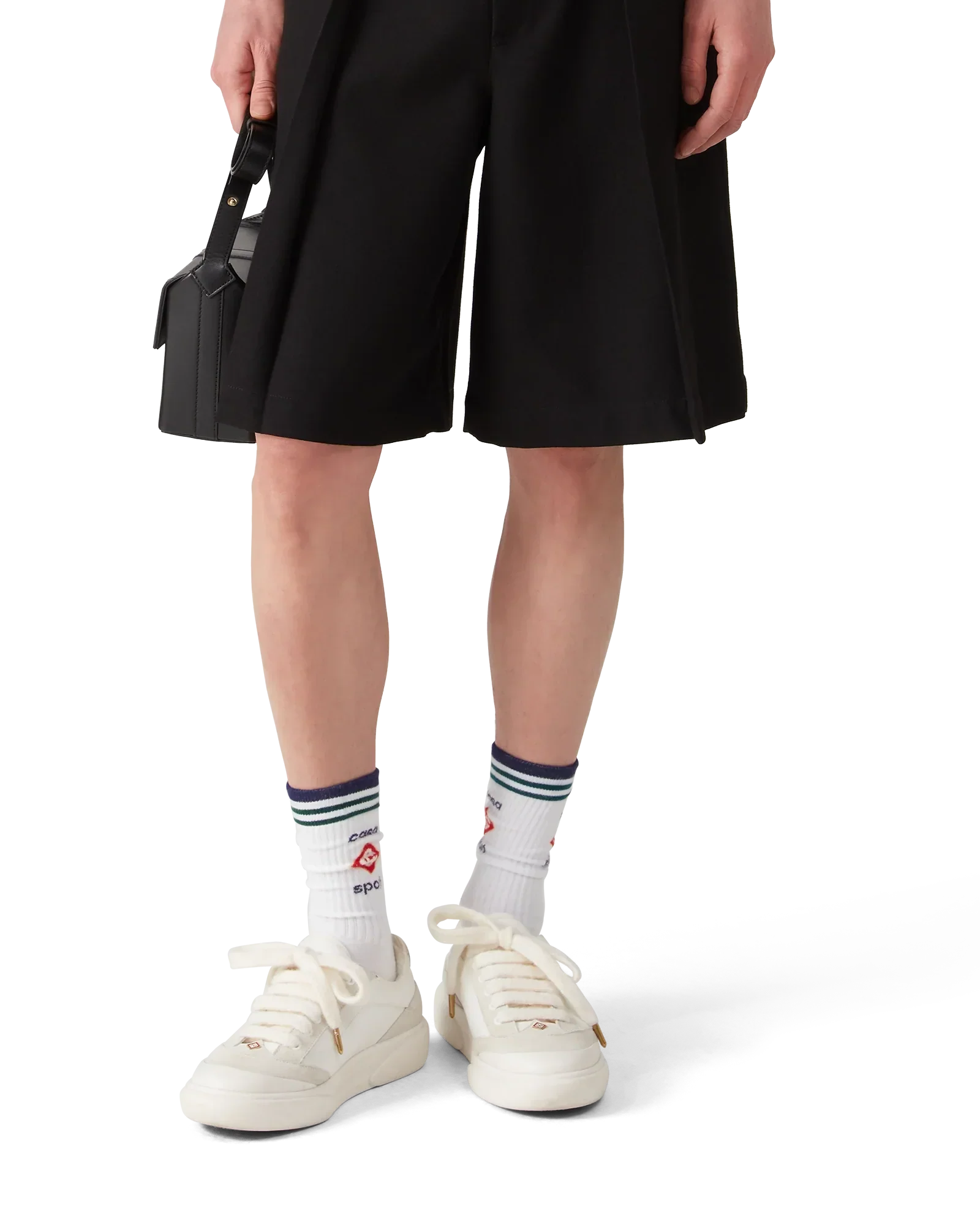Wool Pleated Tailored Shorts | Casablanca Paris | Image 3