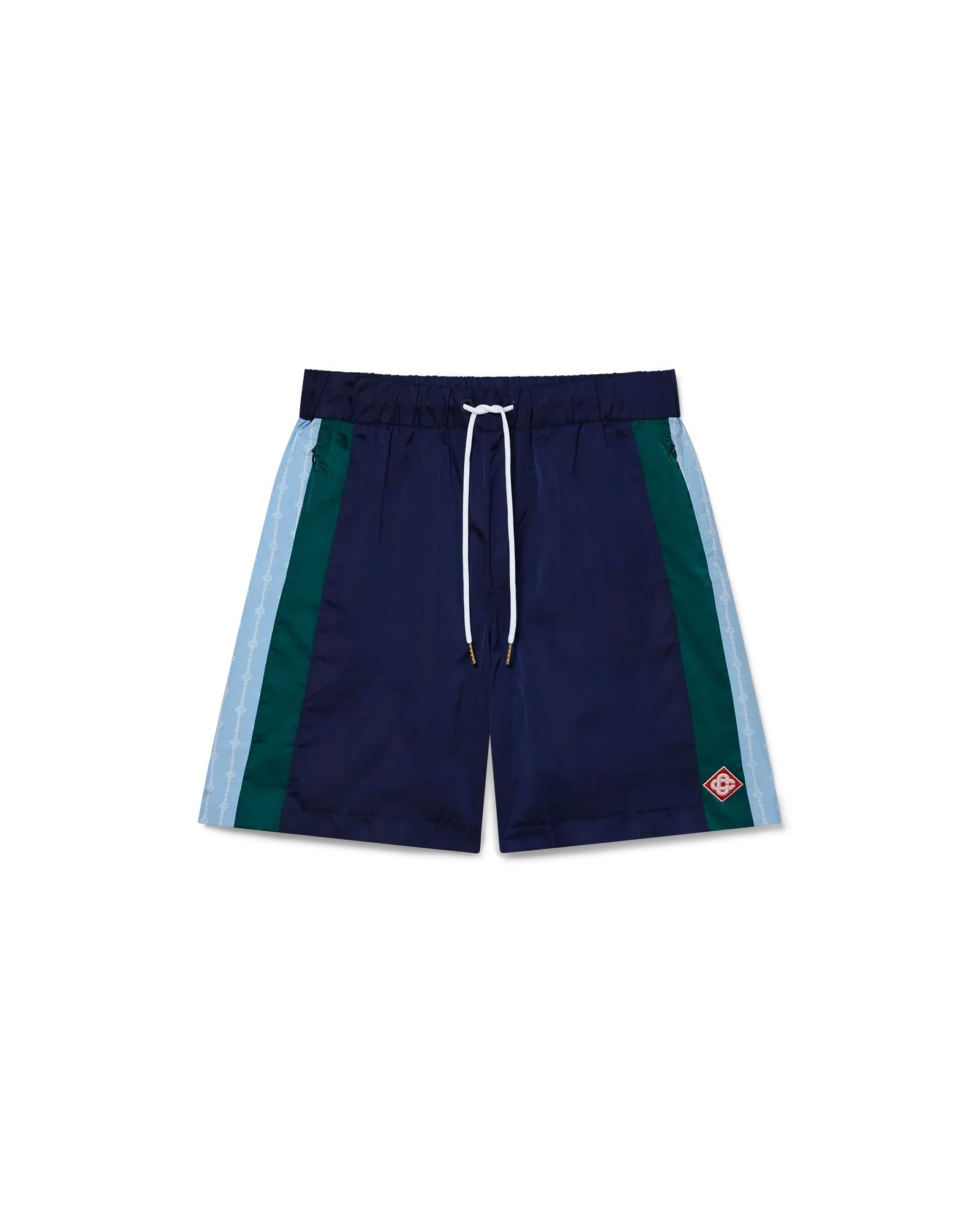Pinstripe Laurel Track Shorts | Casablanca Paris | Image 1