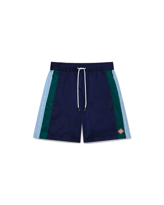 Pinstripe Laurel Track Shorts | Casablanca Paris | Image 1