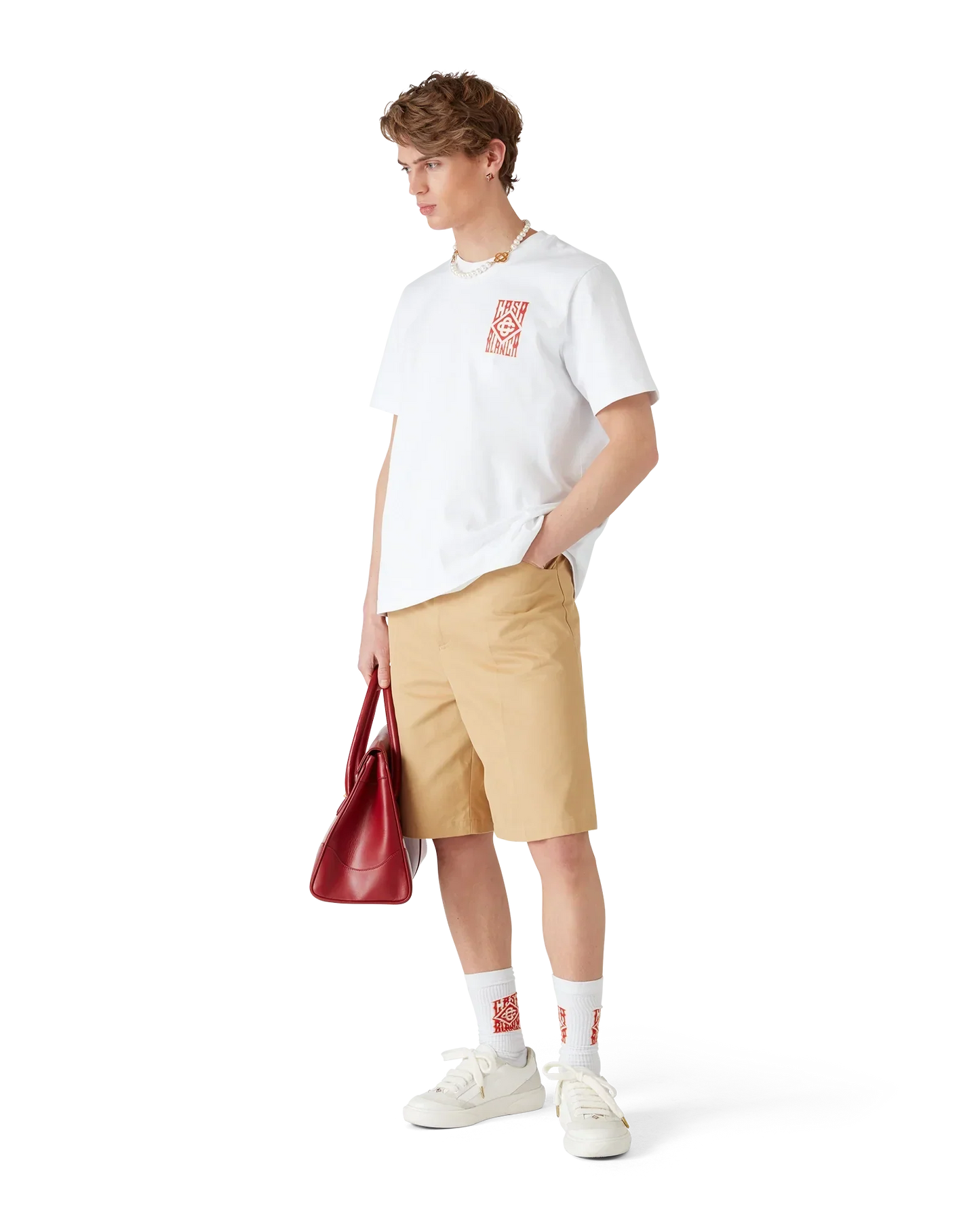 Cotton Pleated Shorts | Casablanca Paris | Image 2