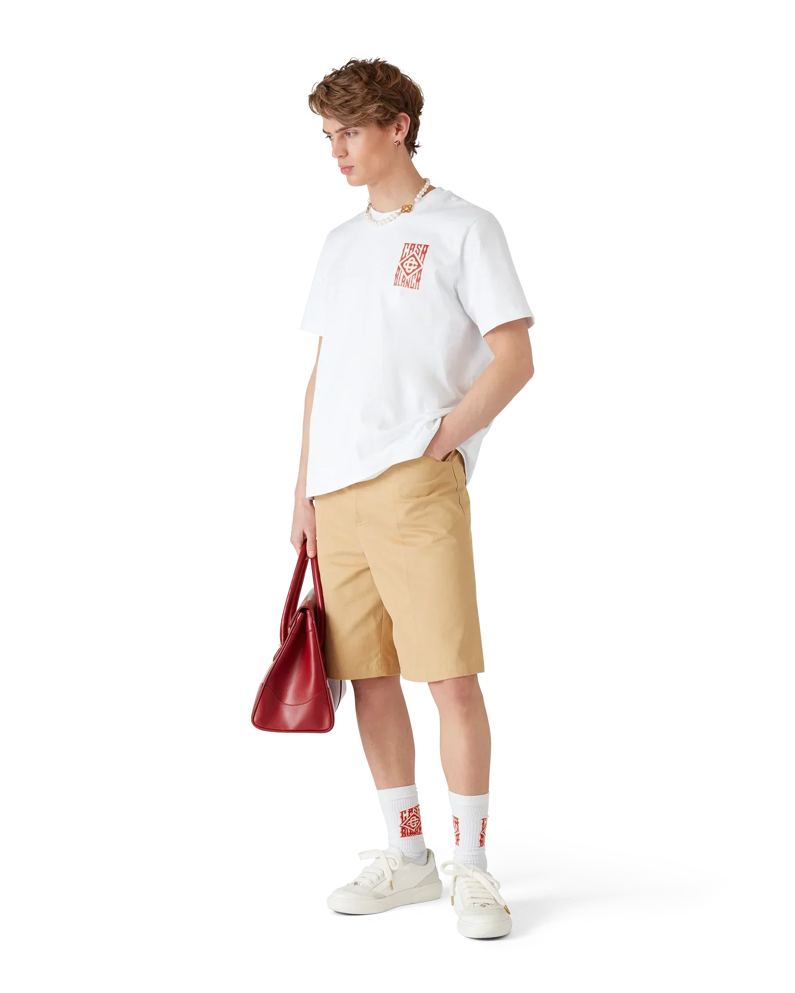 Cotton Pleated Shorts | Casablanca Paris | Image 2