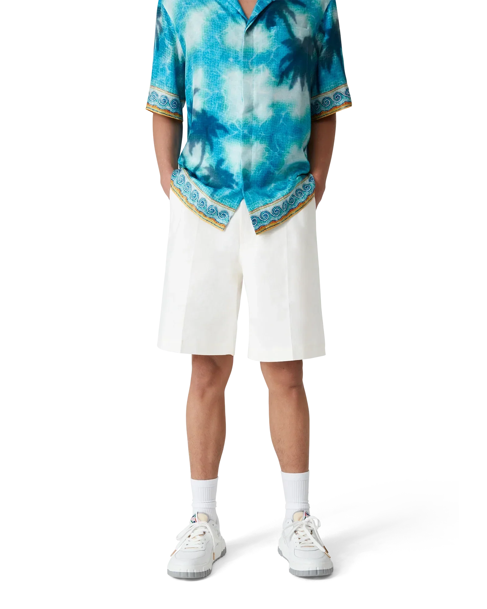 Linen Pleated Shorts | Casablanca Paris | Image 4
