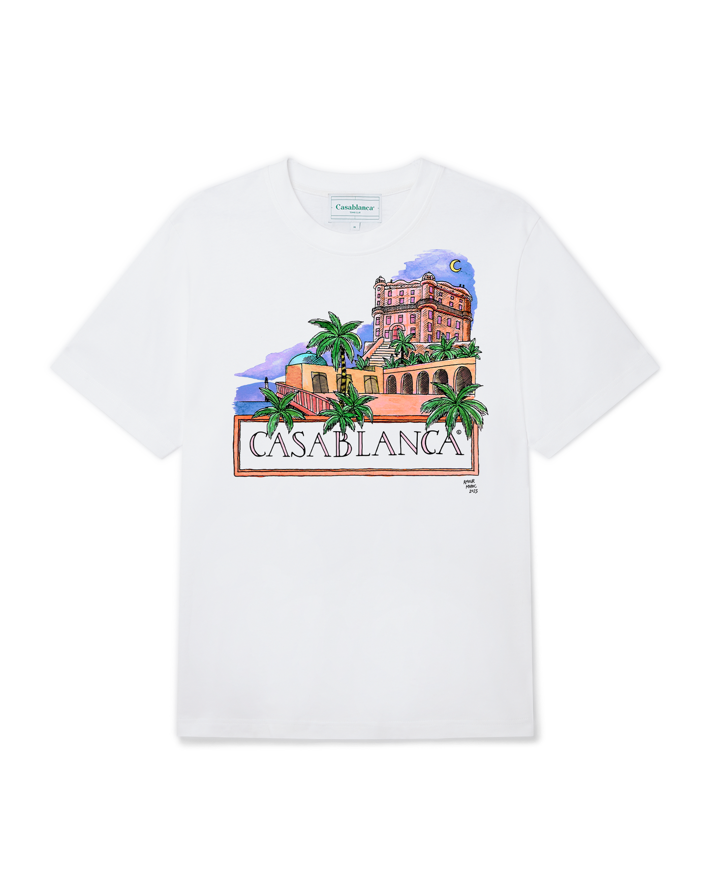 Amour Maroc Short Sleeve T-Shirt | Casablanca Paris | Image 1
