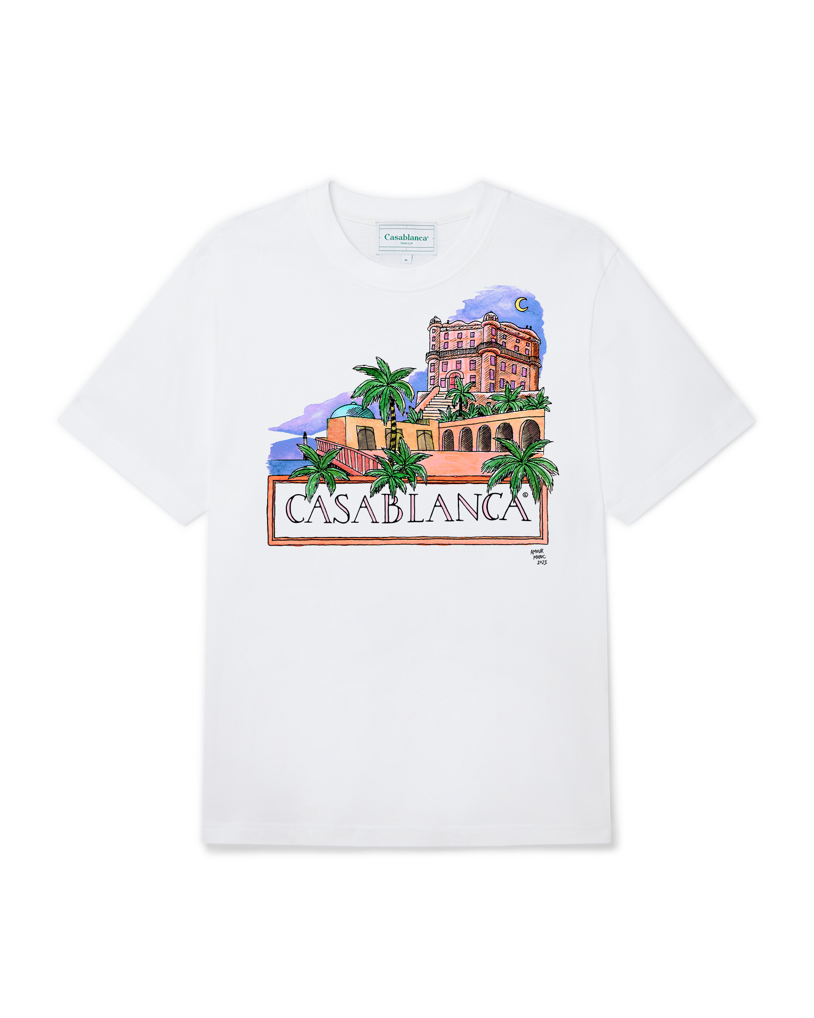 Amour Maroc Short Sleeve T-Shirt | Casablanca Paris | Image 1