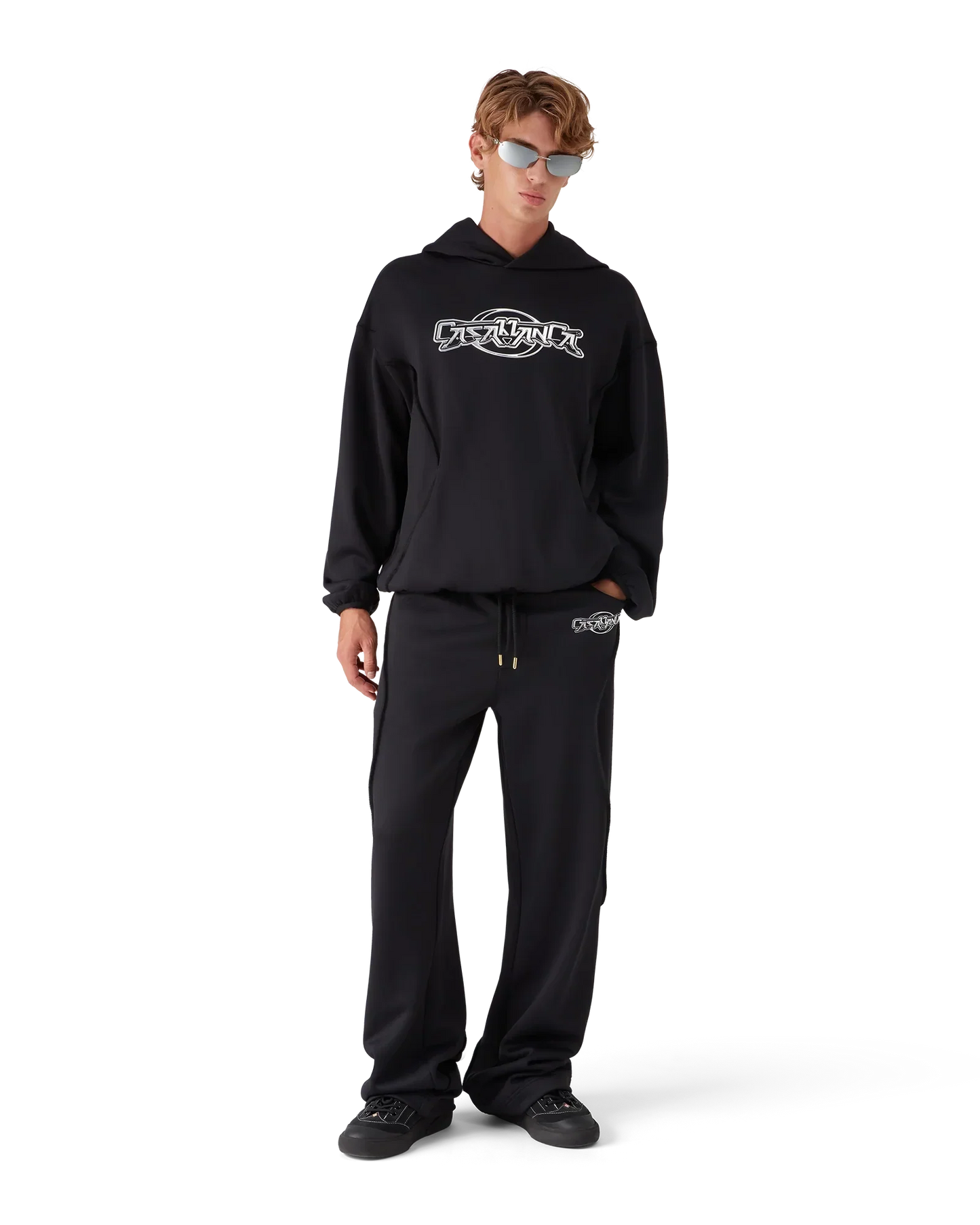 Oversized Panelled Hooded Sweatshirt | Casablanca Paris | Image 2