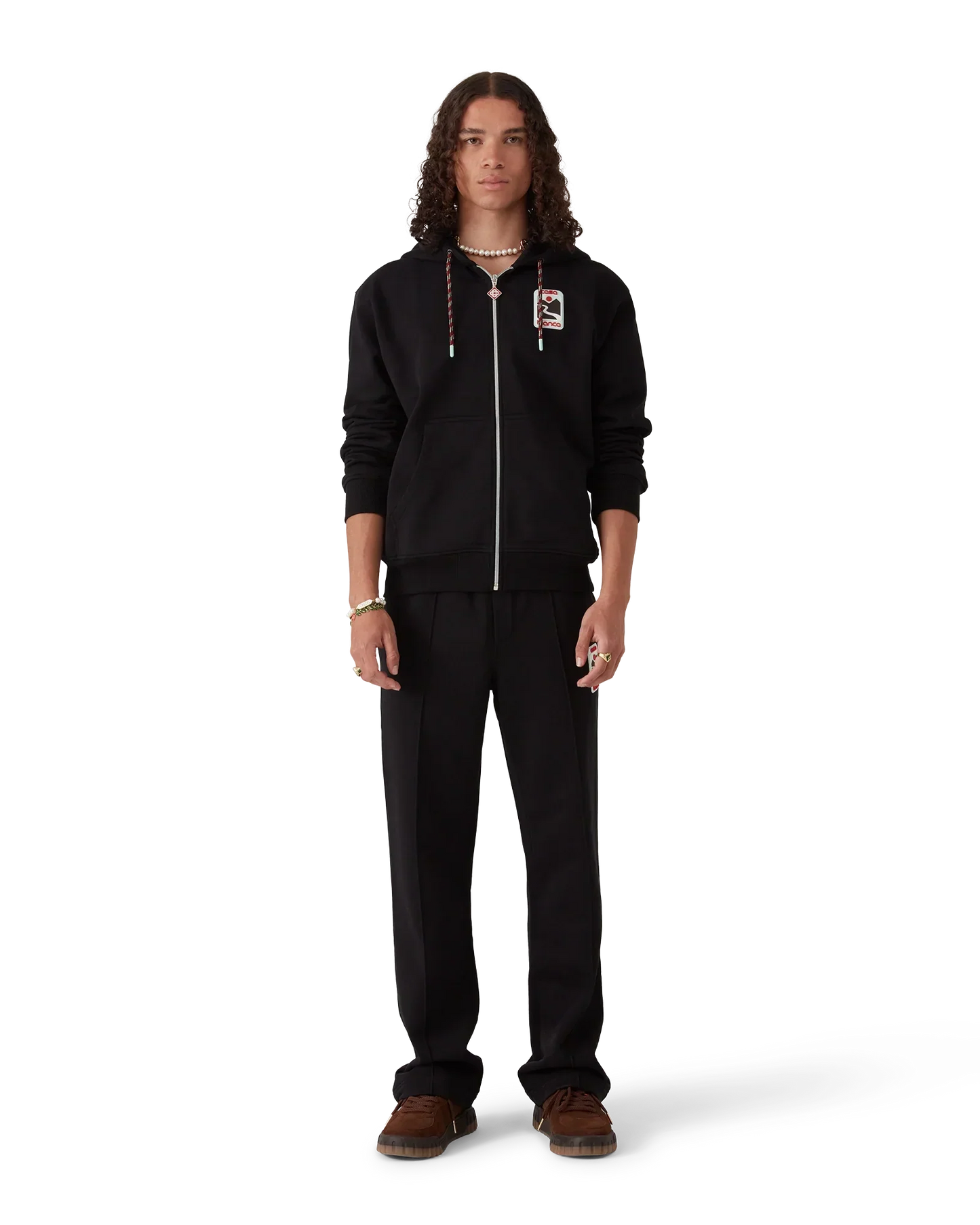 Sunset Valley Zip Hooded Sweatshirt | Casablanca Paris | Image 2