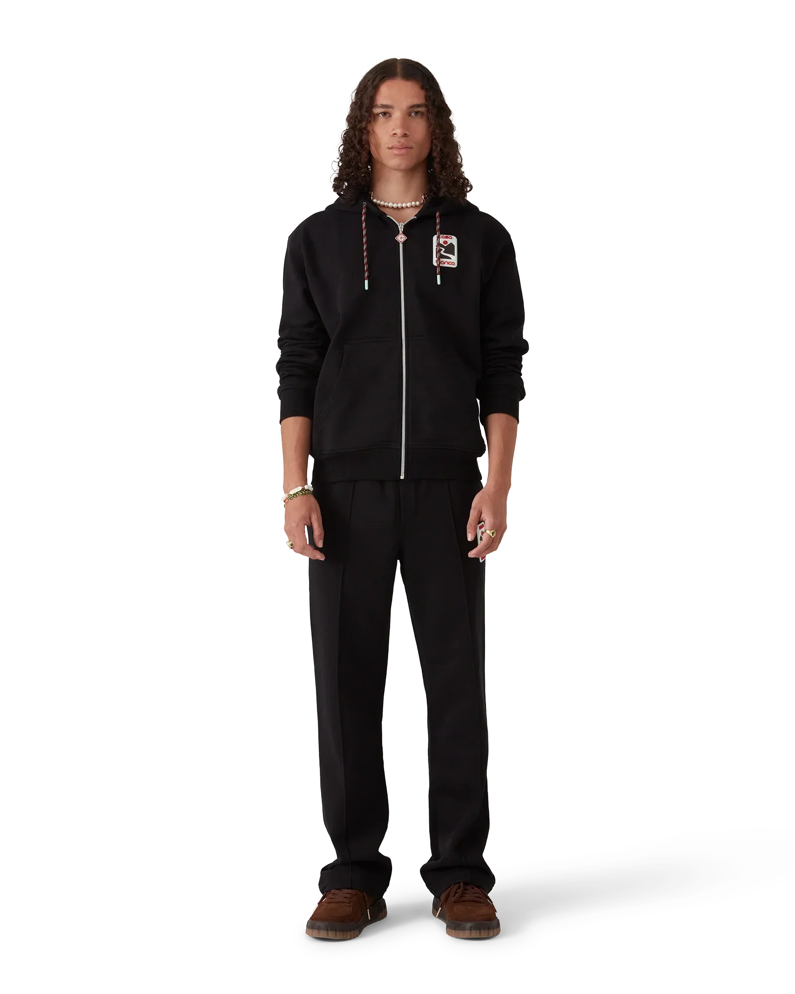 Sunset Valley Zip Hooded Sweatshirt | Casablanca Paris | Image 2