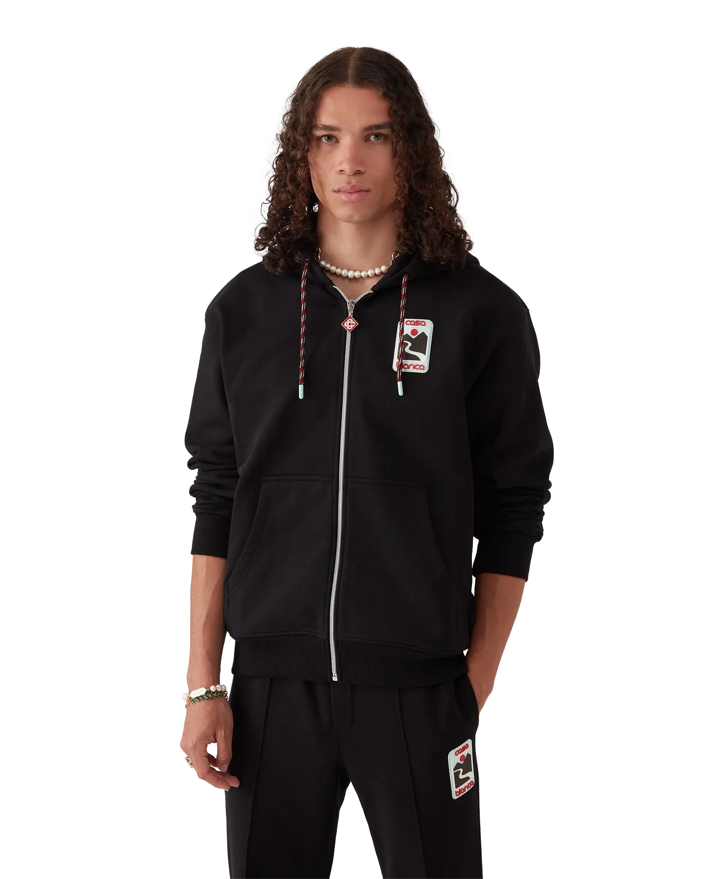 Sunset Valley Zip Hooded Sweatshirt | Casablanca Paris | Image 4