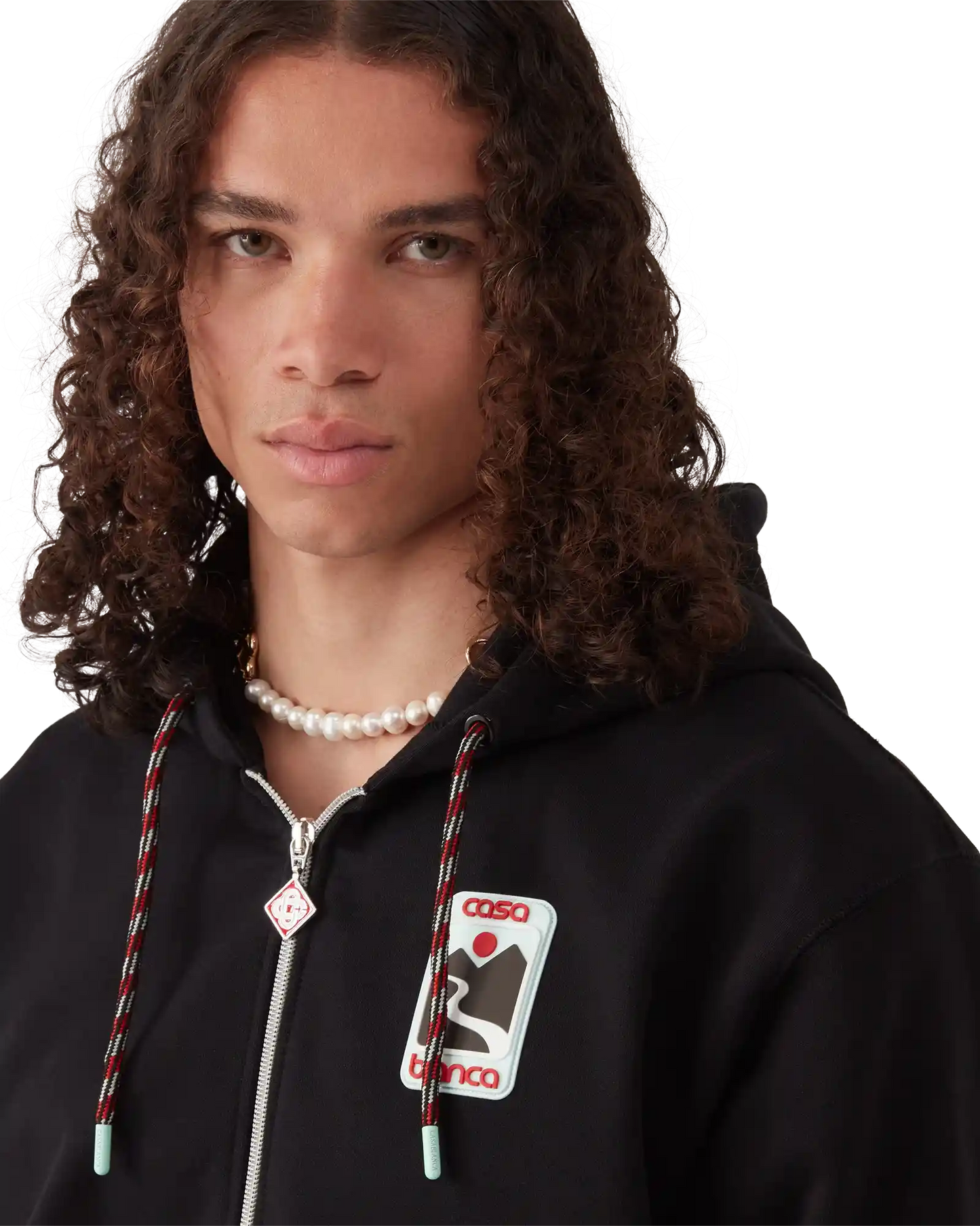Sunset Valley Zip Hooded Sweatshirt | Casablanca Paris | Image 5