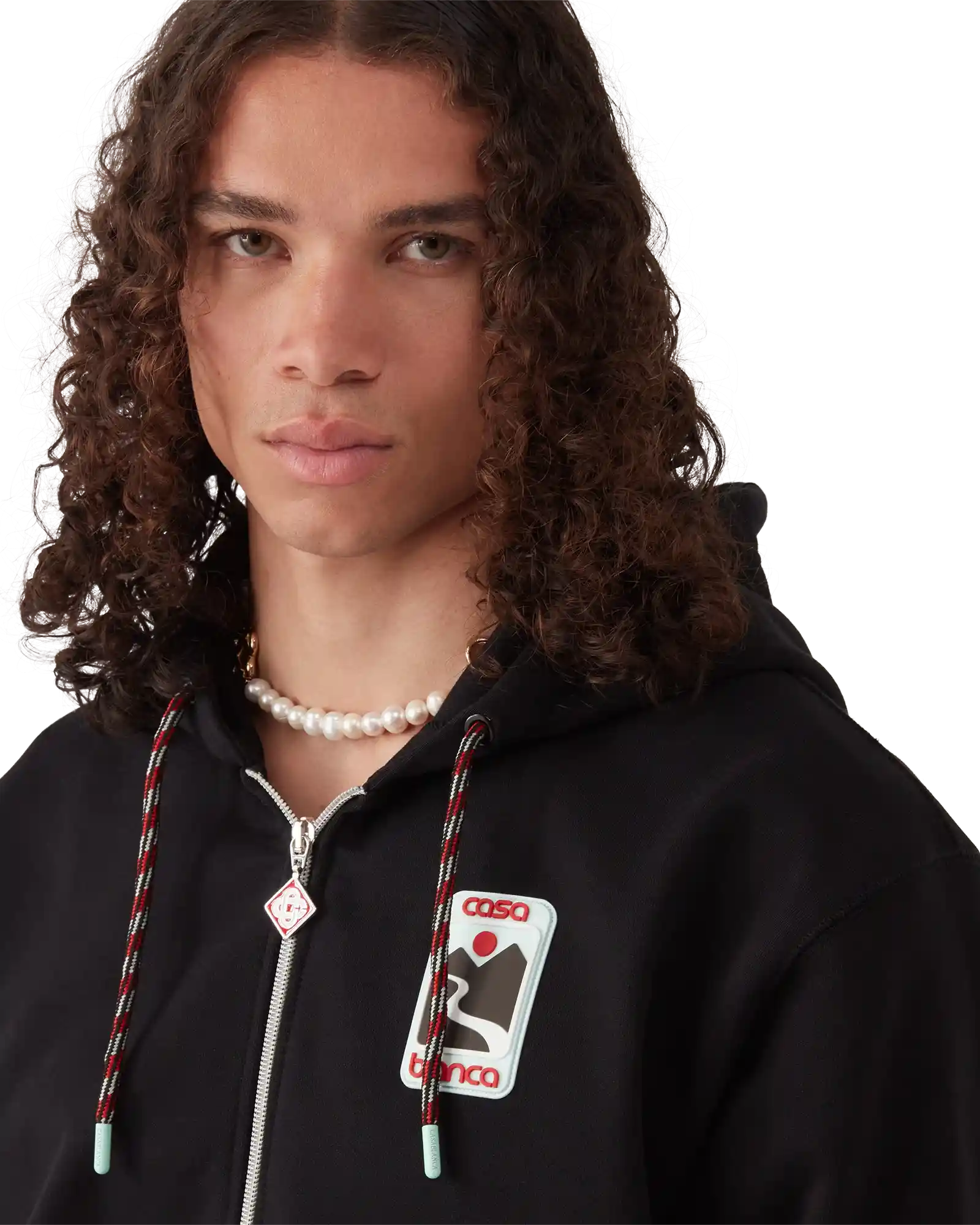 Sunset Valley Zip Hooded Sweatshirt | Casablanca Paris | Image 5