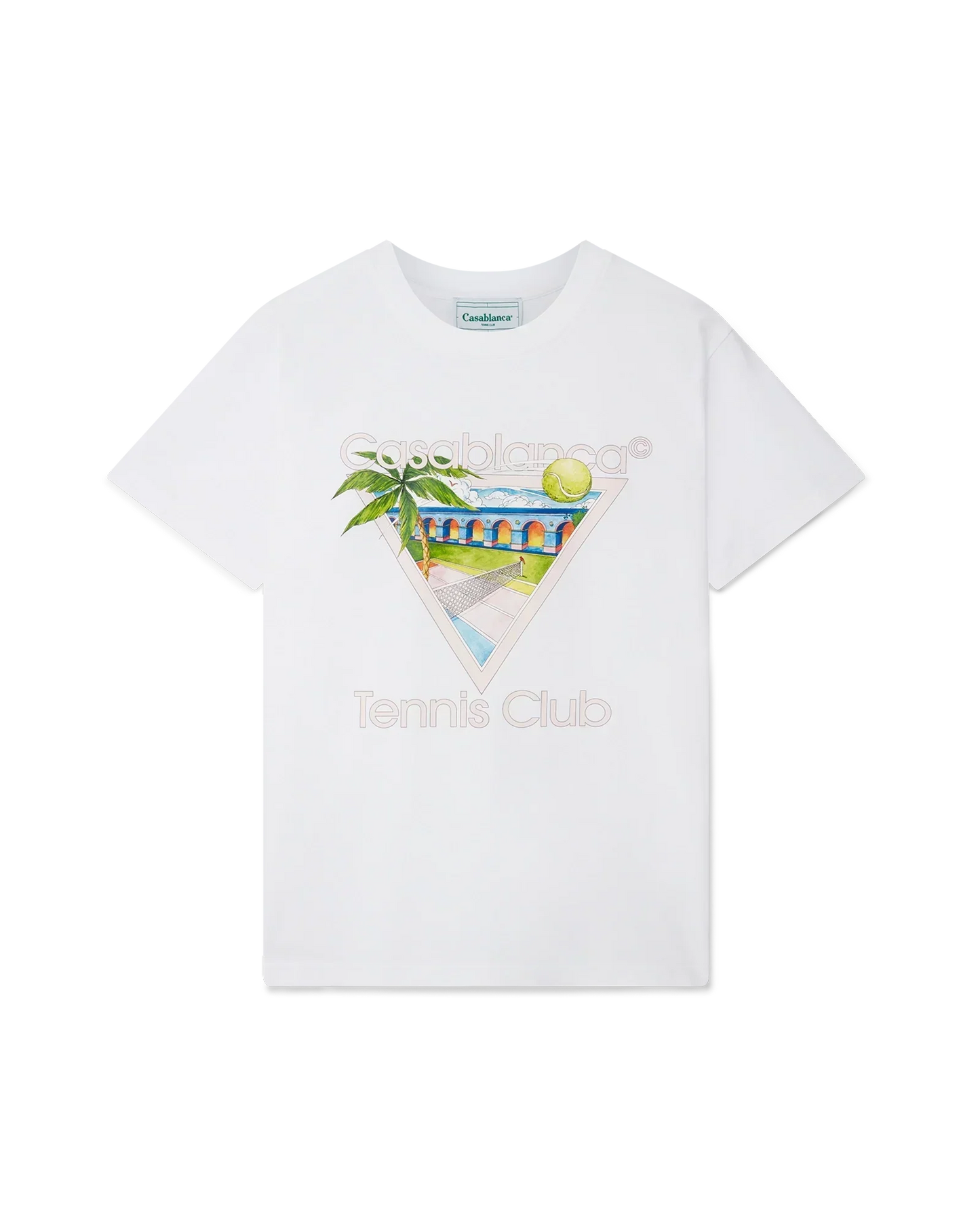 Tennis Club Icon Short Sleeve T-Shirt | Casablanca Paris | Image 1