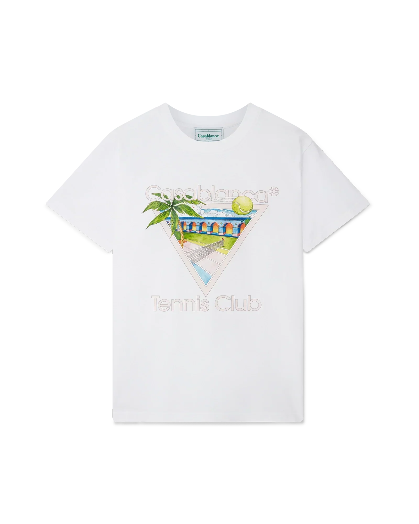 Tennis Club Icon Short Sleeve T-Shirt | Casablanca Paris | Image 1