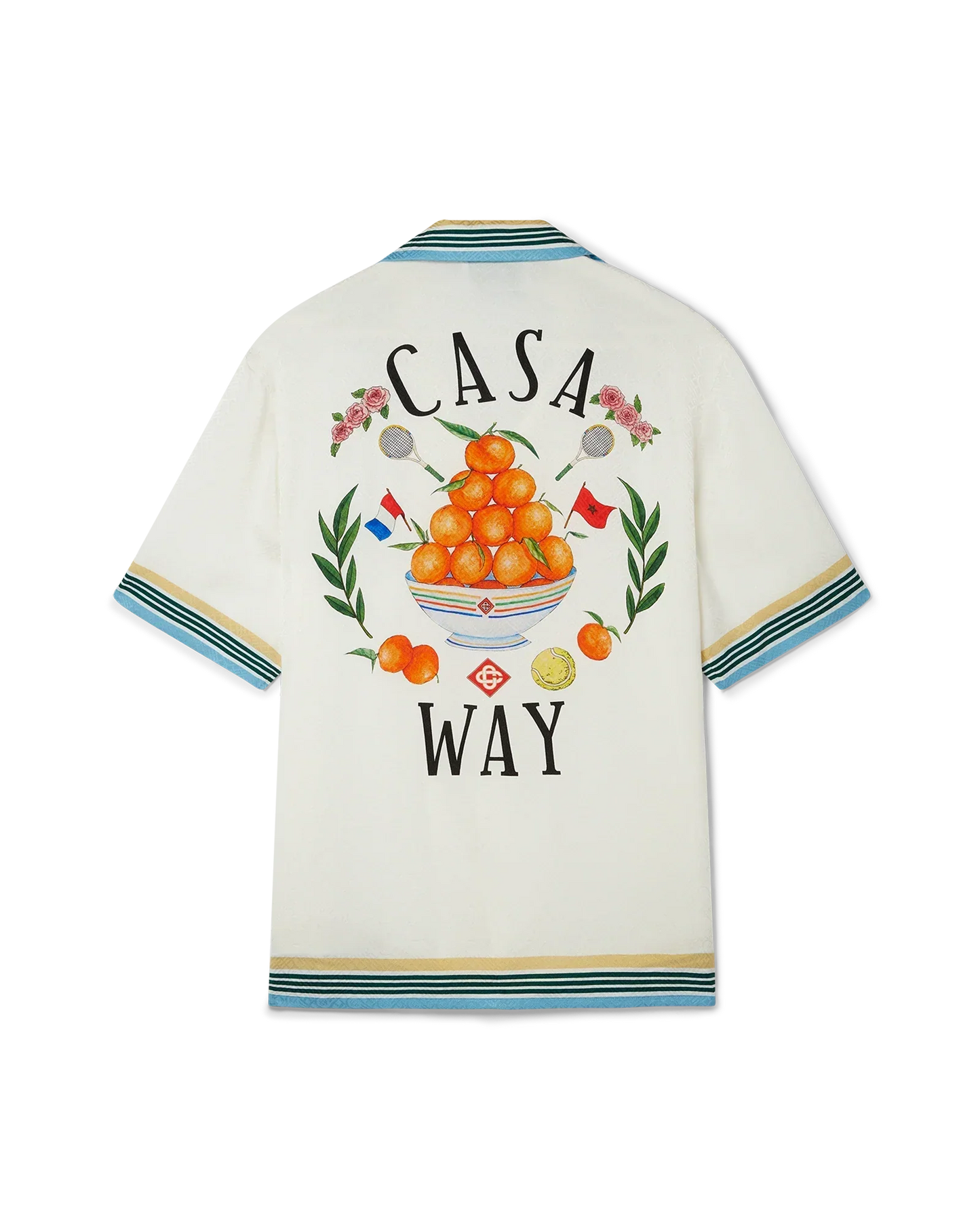 Casa Way Short Sleeve Silk Shirt | Casablanca Paris | Image 1