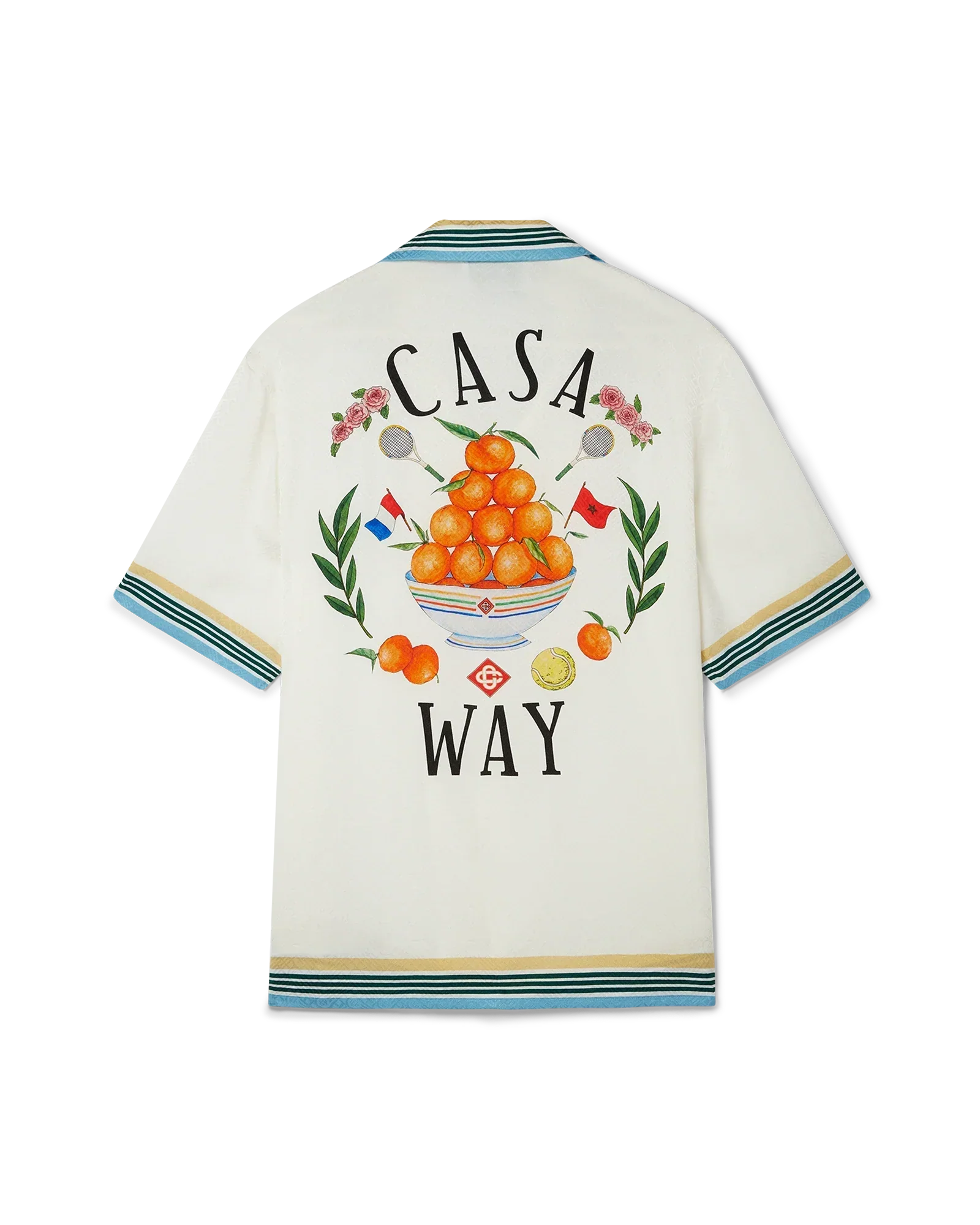 Casa Way Short Sleeve Silk Shirt | Casablanca Paris | Image 1