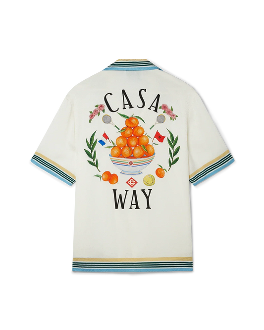Casa Way Short Sleeve Silk Shirt | Casablanca Paris | Image 1
