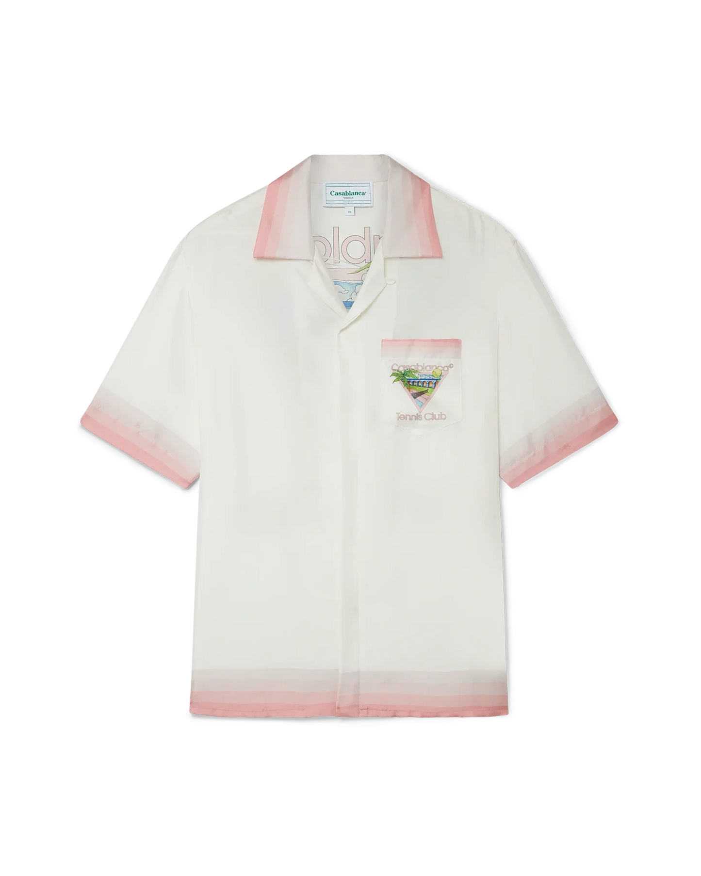 Tennis Club Icon Short Sleeve Silk Shirt | Casablanca Paris | Image 6