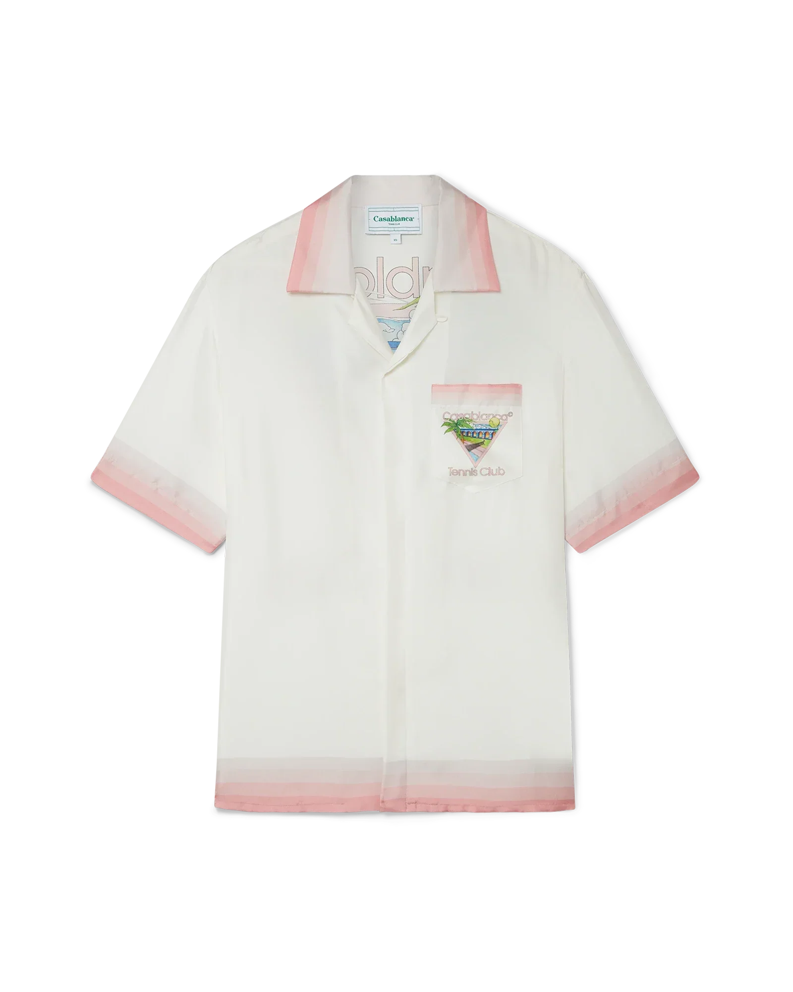 Tennis Club Icon Short Sleeve Silk Shirt | Casablanca Paris | Image 6