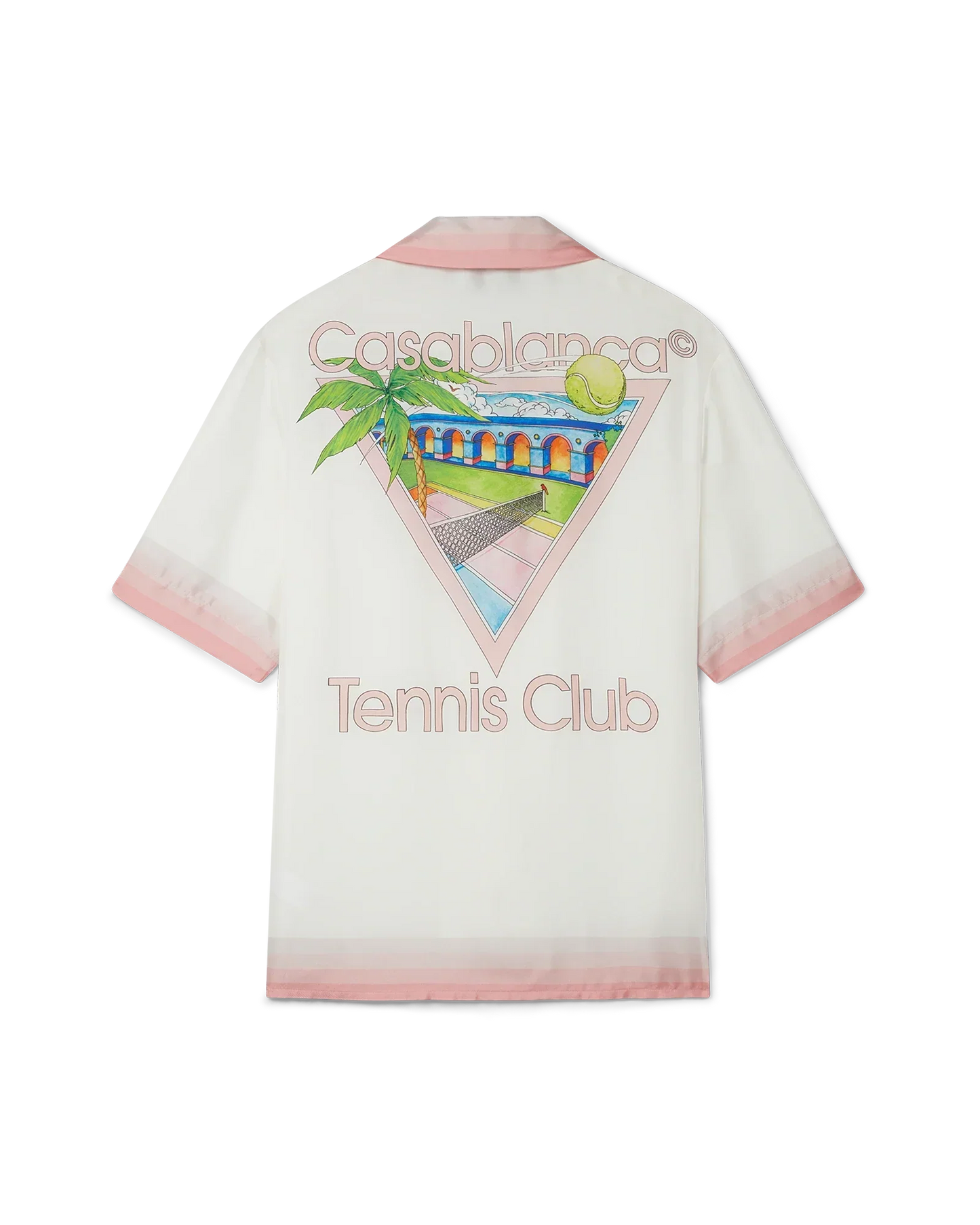 Tennis Club Icon Short Sleeve Silk Shirt | Casablanca Paris | Image 1